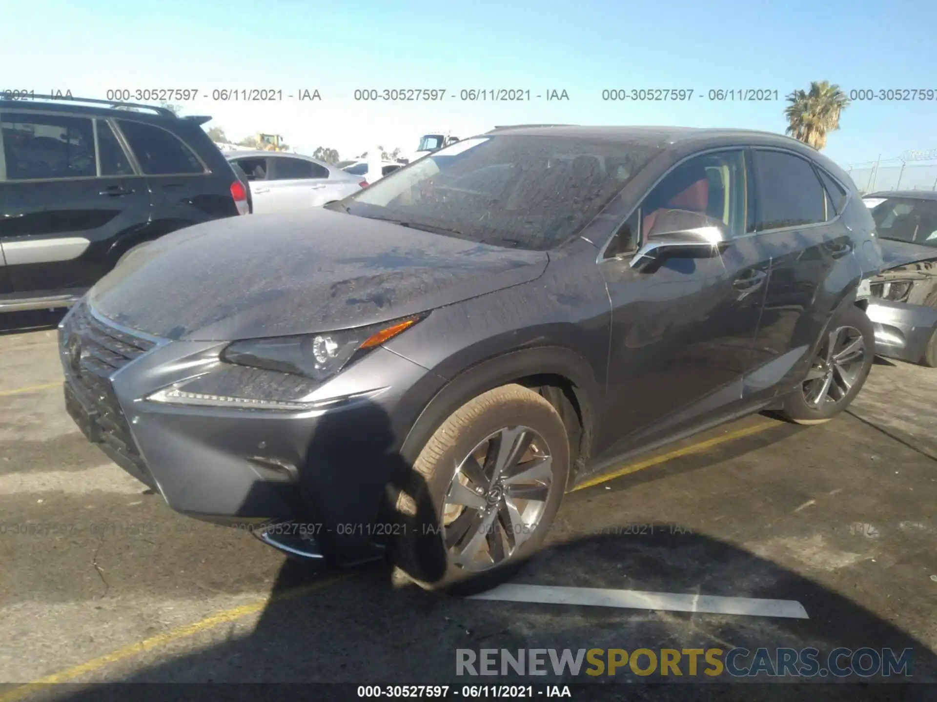 2 Фотография поврежденного автомобиля JTJGARBZ9L5004368 LEXUS NX 2020