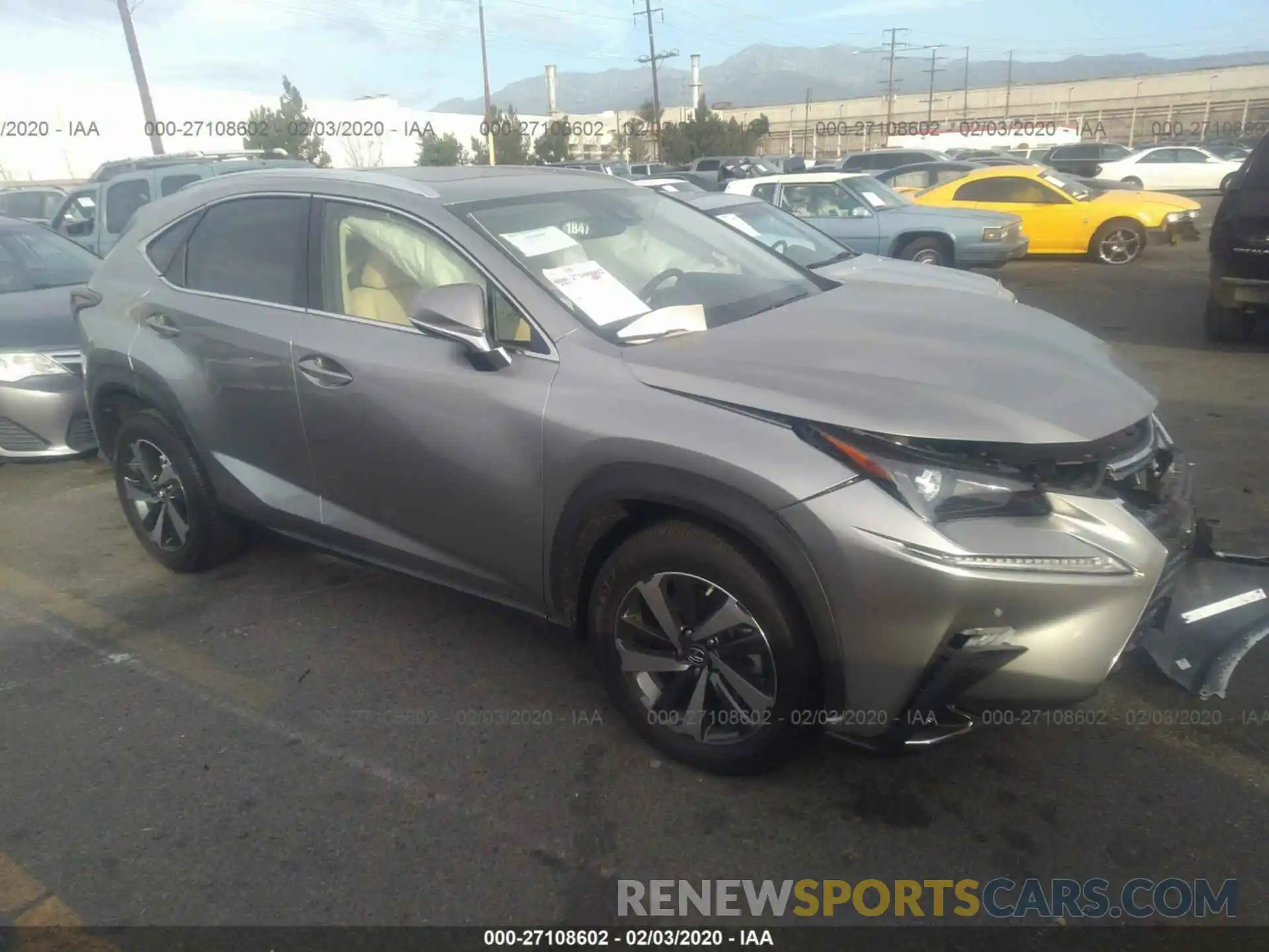 1 Photograph of a damaged car JTJGARBZ9L5008968 LEXUS NX 2020