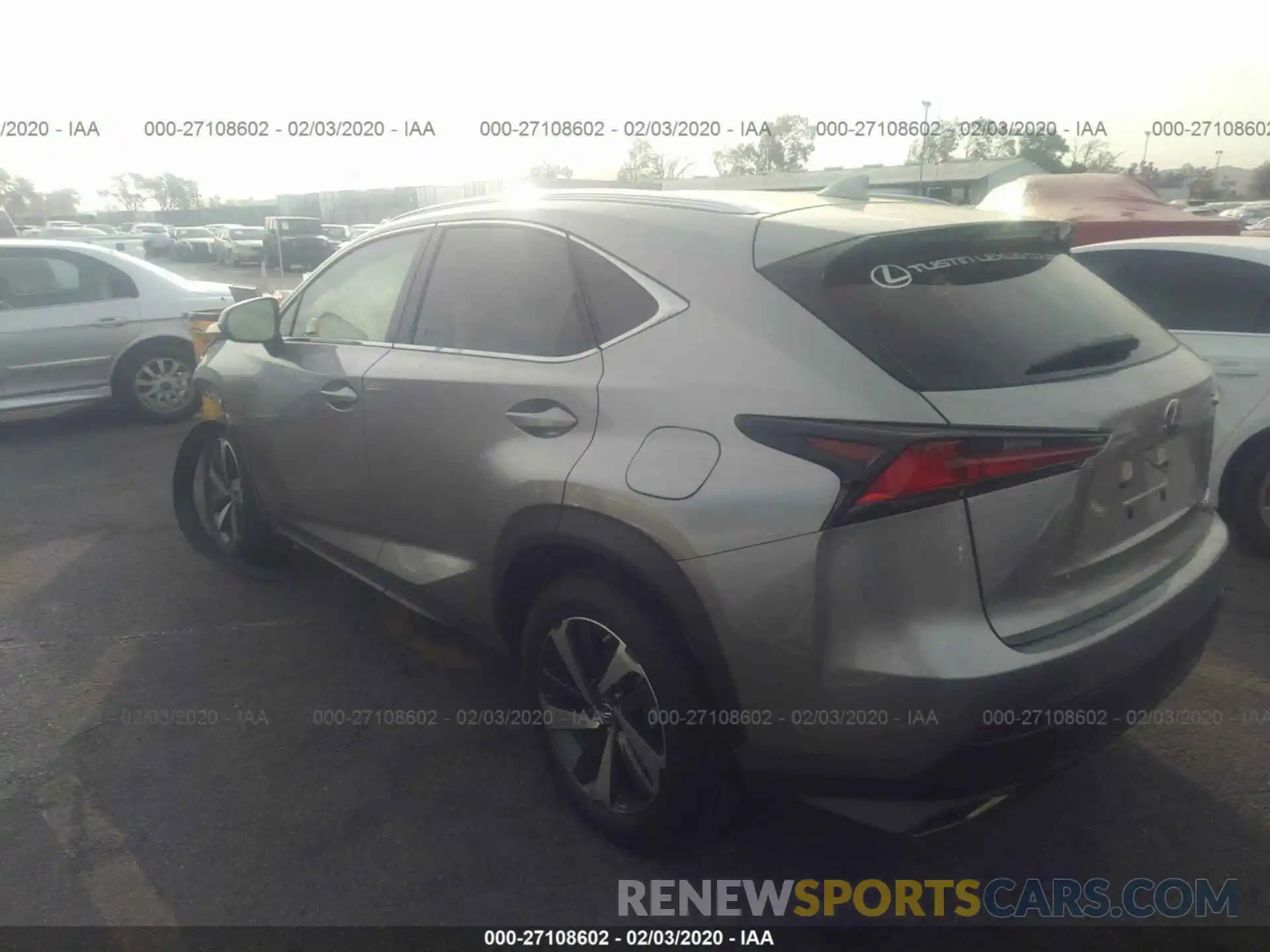 3 Фотография поврежденного автомобиля JTJGARBZ9L5008968 LEXUS NX 2020