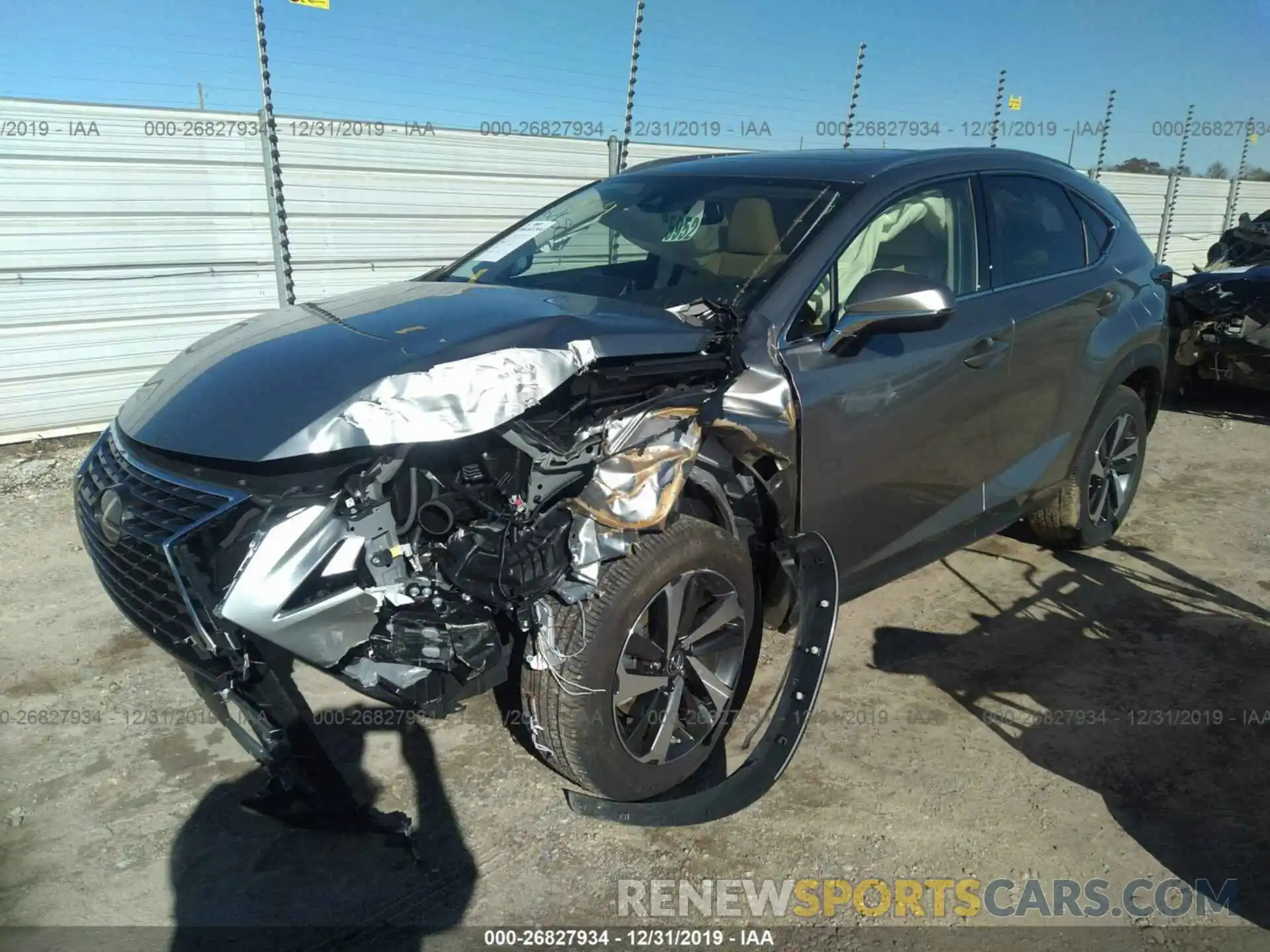 2 Фотография поврежденного автомобиля JTJGARBZXL2162431 LEXUS NX 2020