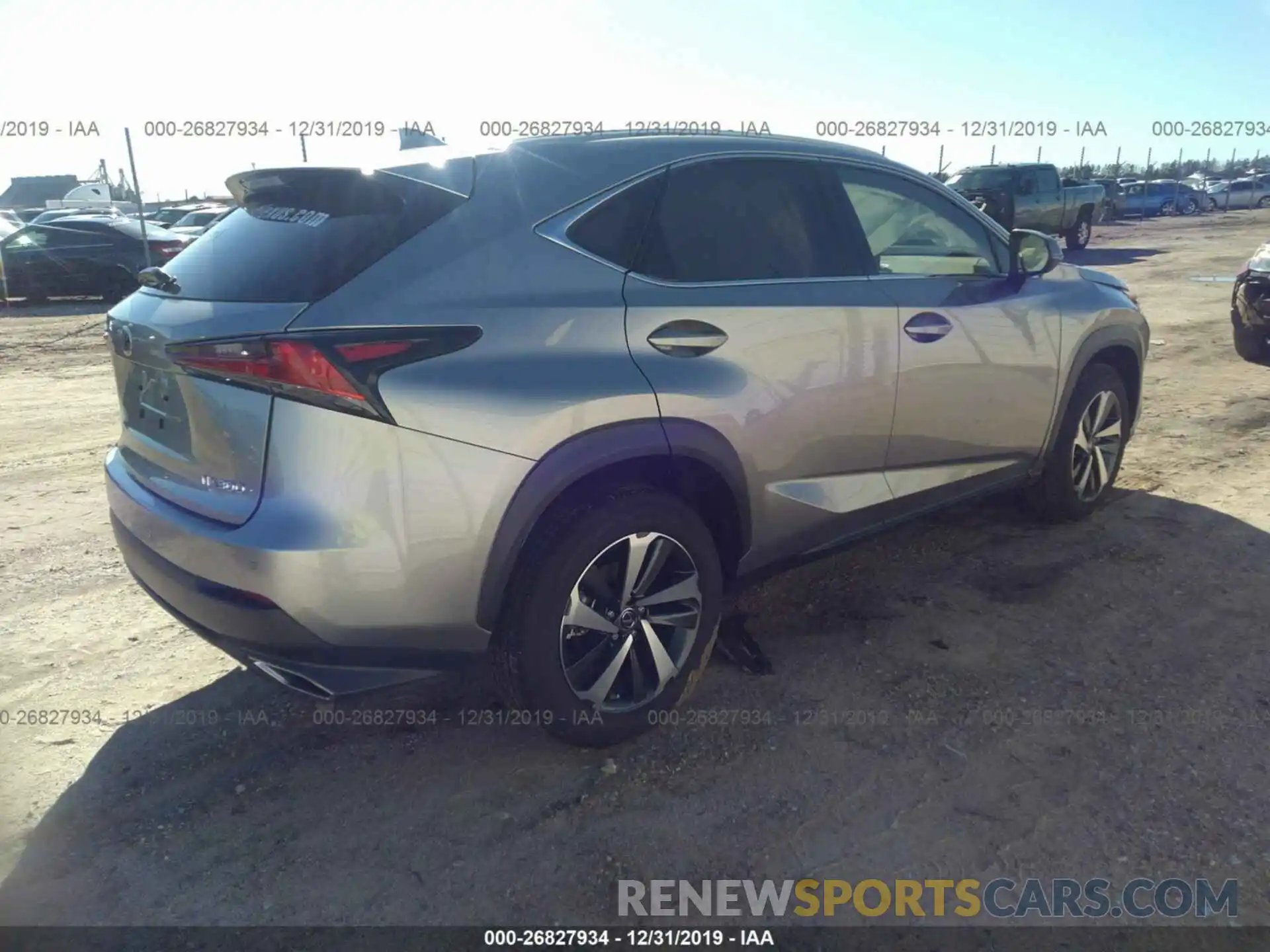 4 Фотография поврежденного автомобиля JTJGARBZXL2162431 LEXUS NX 2020