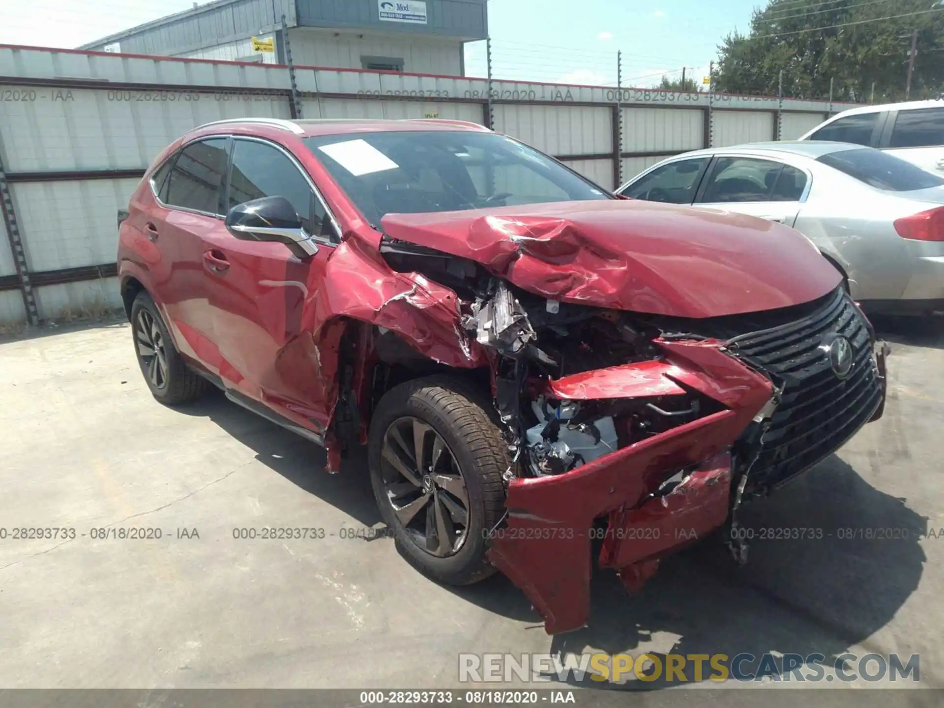 1 Фотография поврежденного автомобиля JTJGARBZXL2169153 LEXUS NX 2020