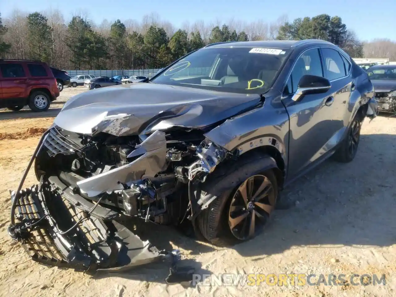 2 Photograph of a damaged car JTJGARBZXL2170674 LEXUS NX 2020