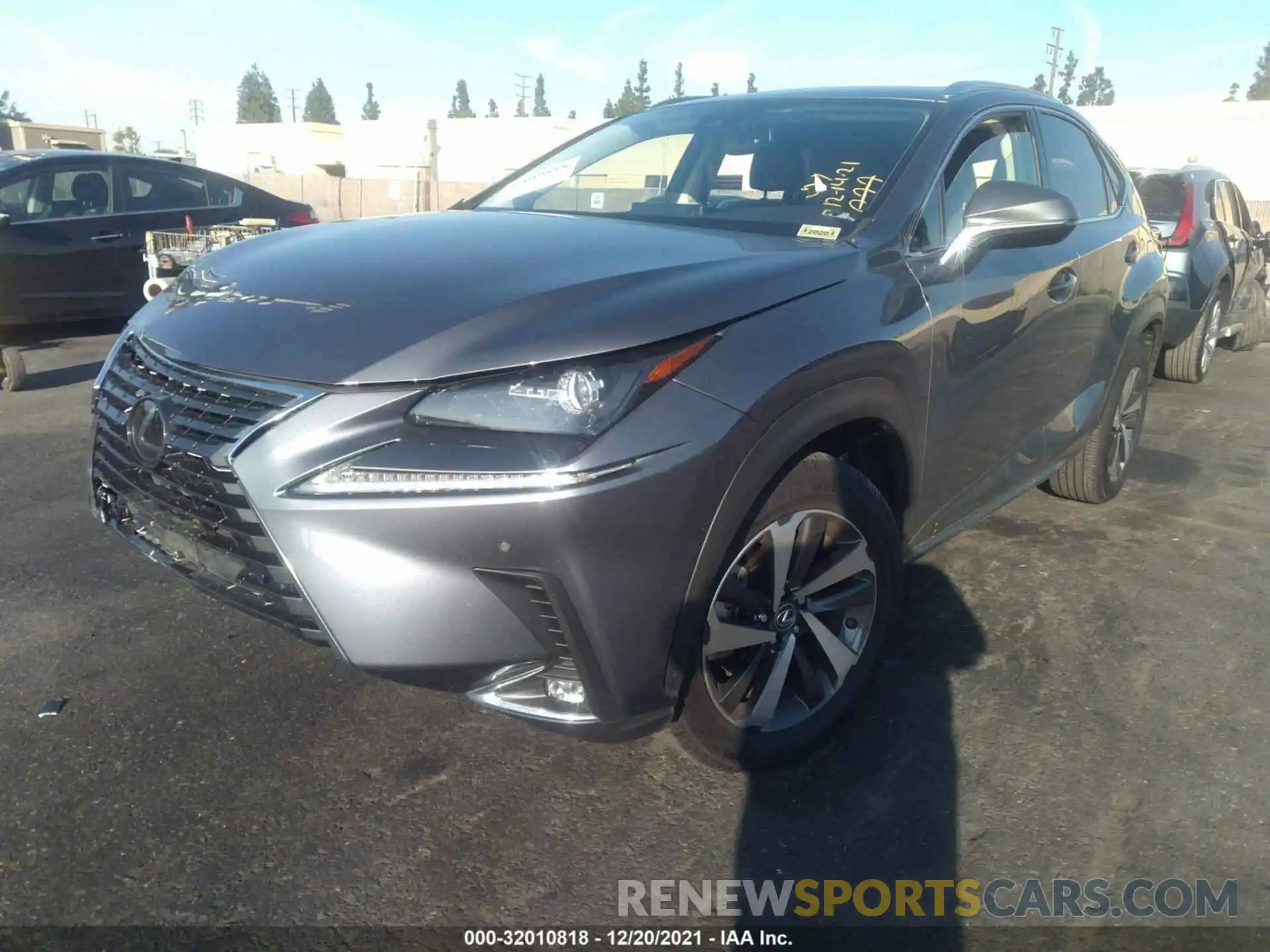 2 Фотография поврежденного автомобиля JTJGARBZXL5012396 LEXUS NX 2020