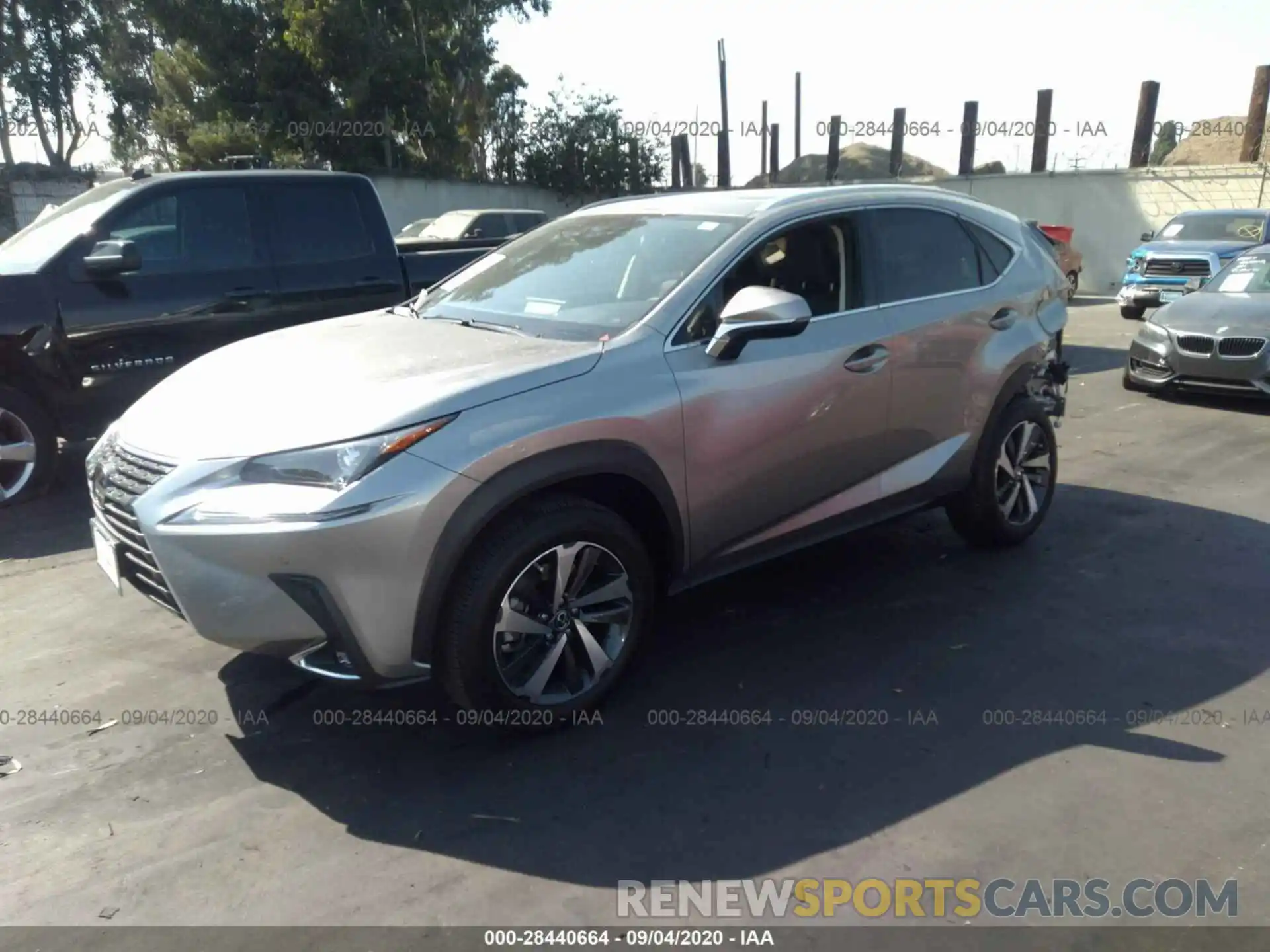 2 Фотография поврежденного автомобиля JTJGARBZXL5018053 LEXUS NX 2020