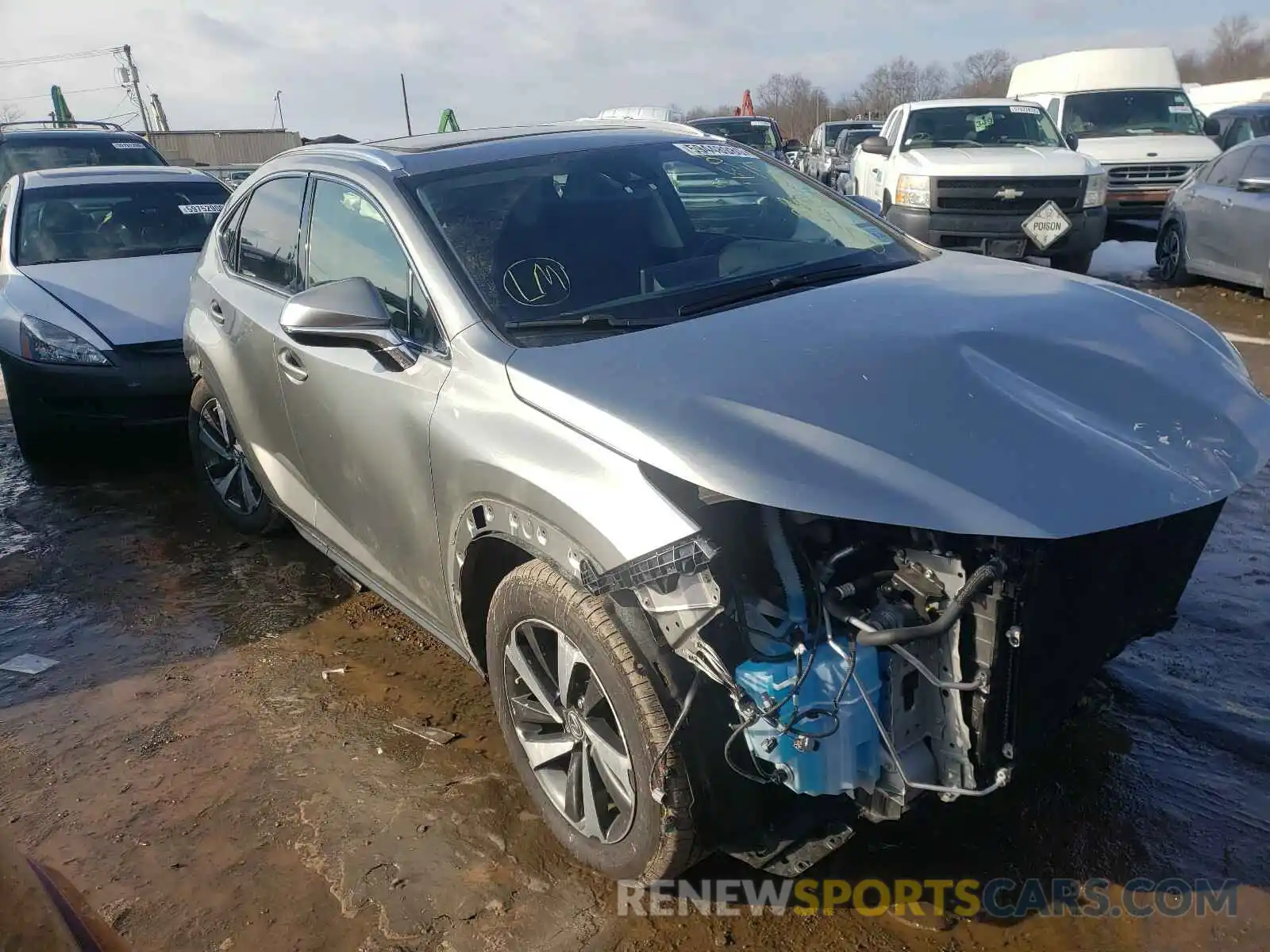 1 Photograph of a damaged car JTJGARDZ0L2223671 LEXUS NX 2020