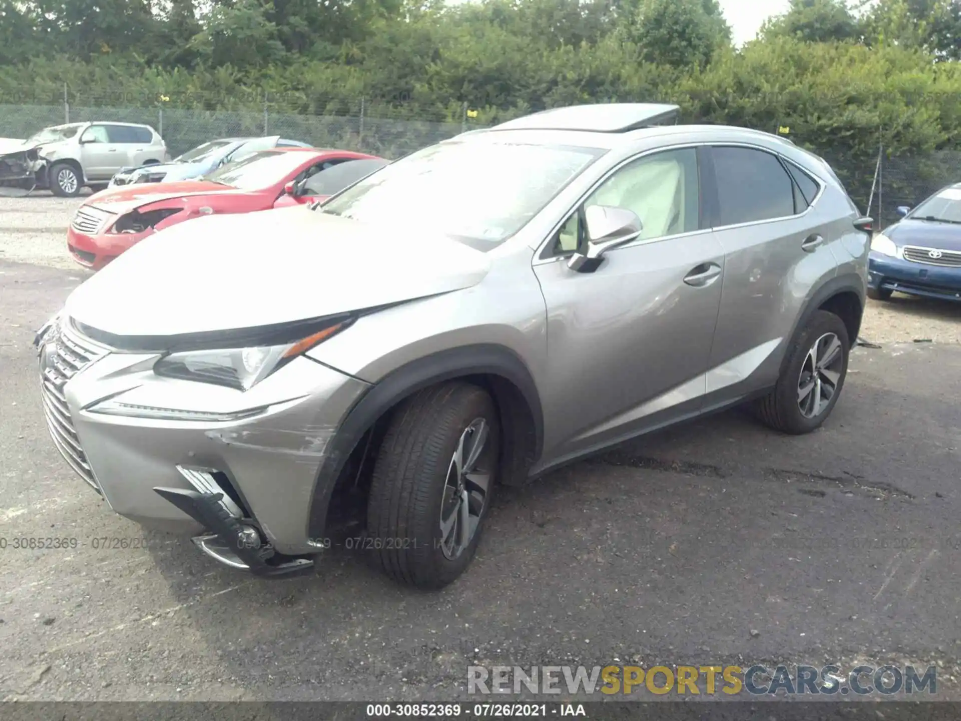 2 Photograph of a damaged car JTJGARDZ0L5007849 LEXUS NX 2020