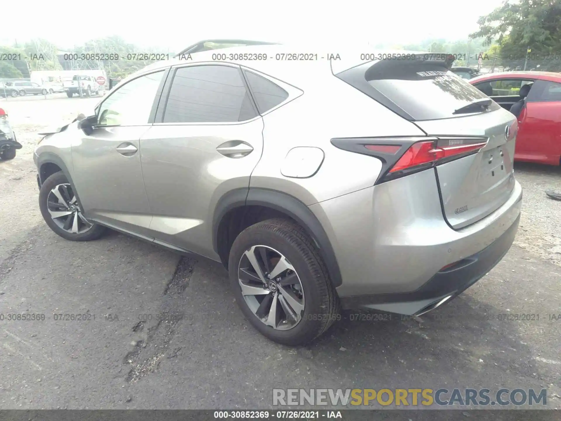 3 Фотография поврежденного автомобиля JTJGARDZ0L5007849 LEXUS NX 2020