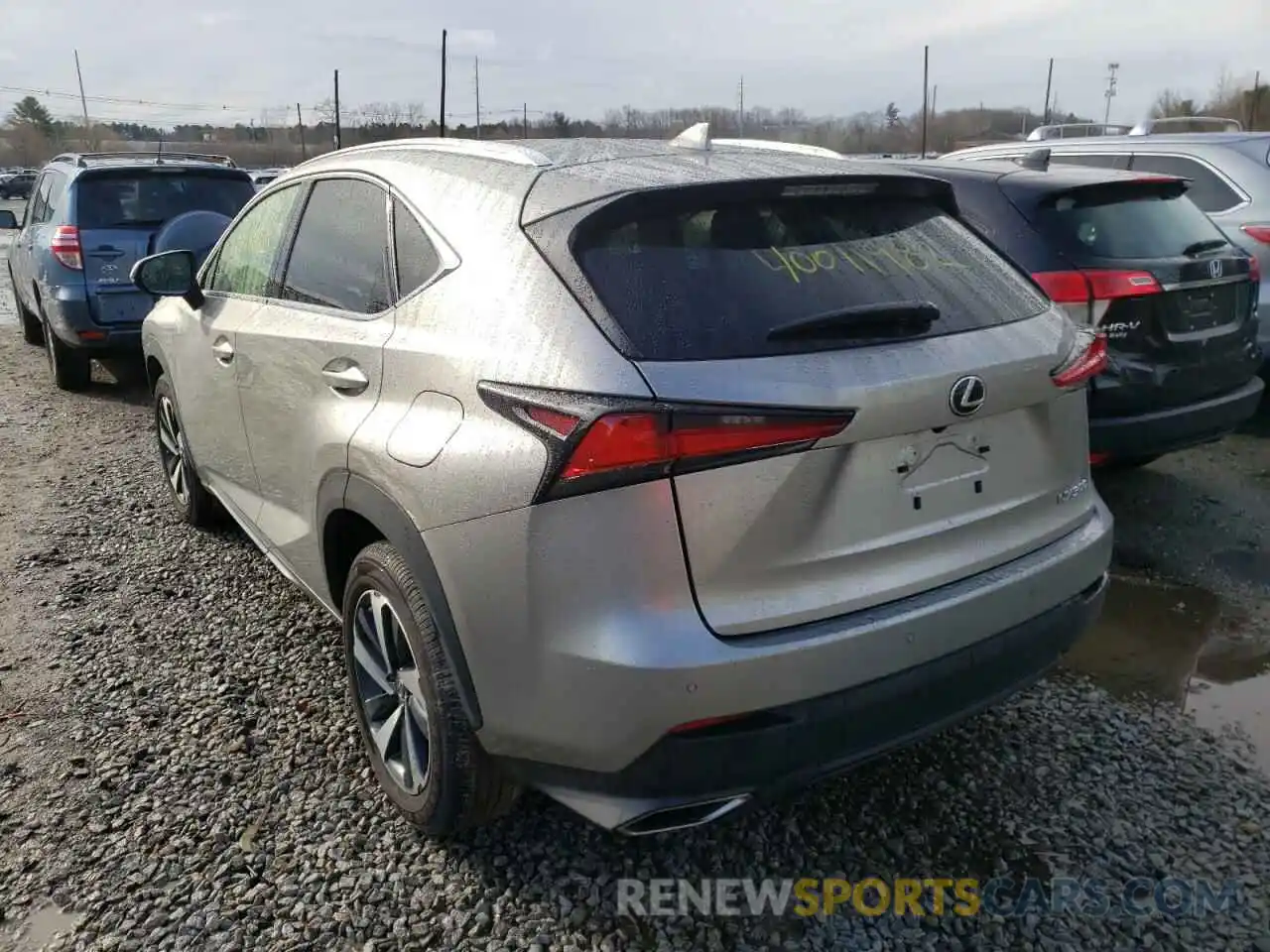 3 Фотография поврежденного автомобиля JTJGARDZ1L5017774 LEXUS NX 2020