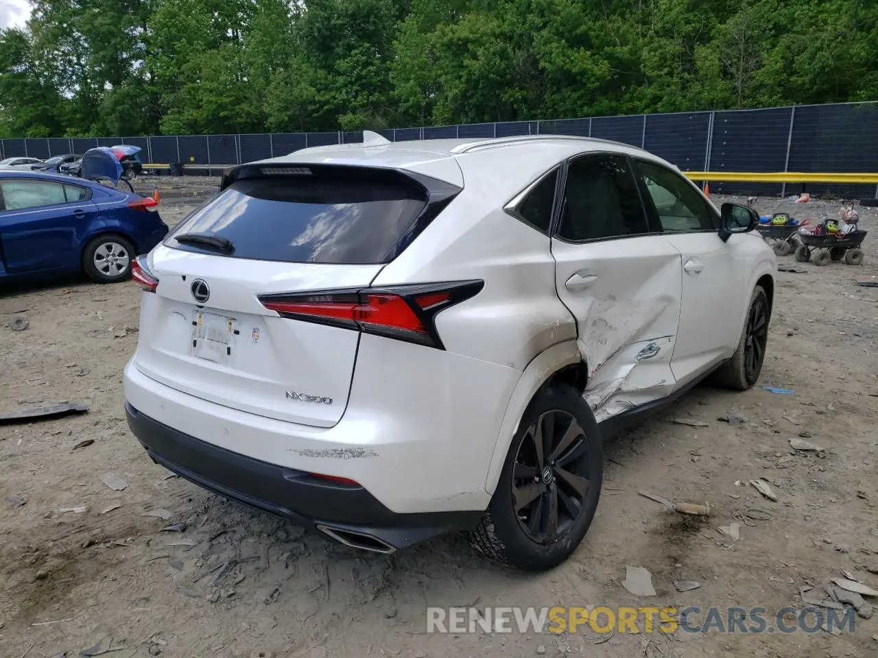 4 Фотография поврежденного автомобиля JTJGARDZ2L2227978 LEXUS NX 2020