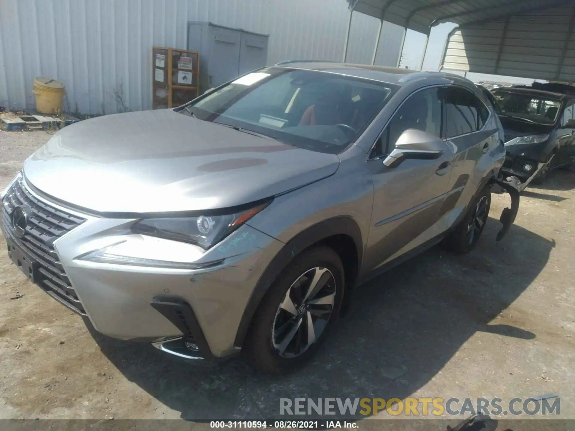 2 Фотография поврежденного автомобиля JTJGARDZ2L5009621 LEXUS NX 2020