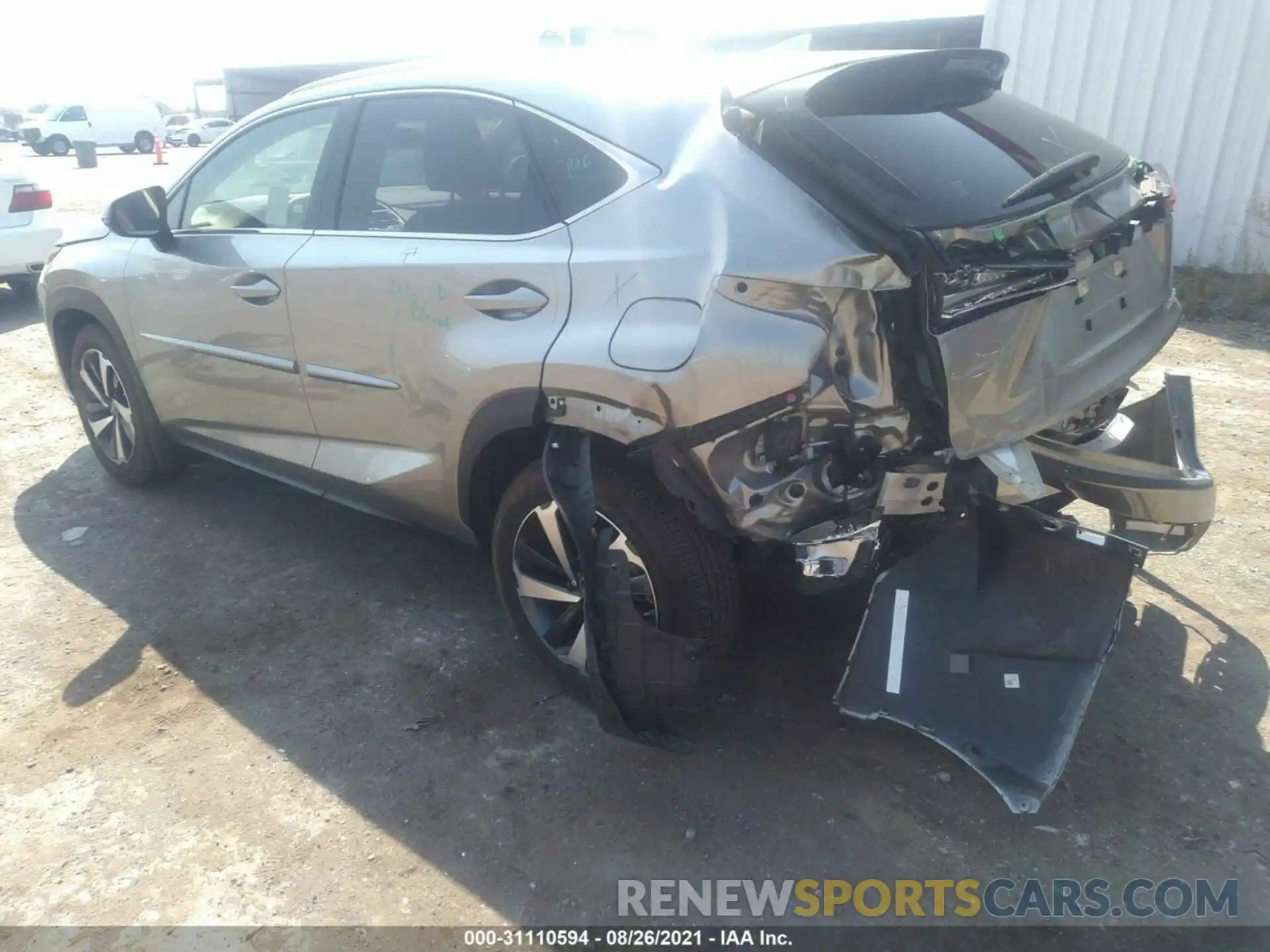 3 Photograph of a damaged car JTJGARDZ2L5009621 LEXUS NX 2020