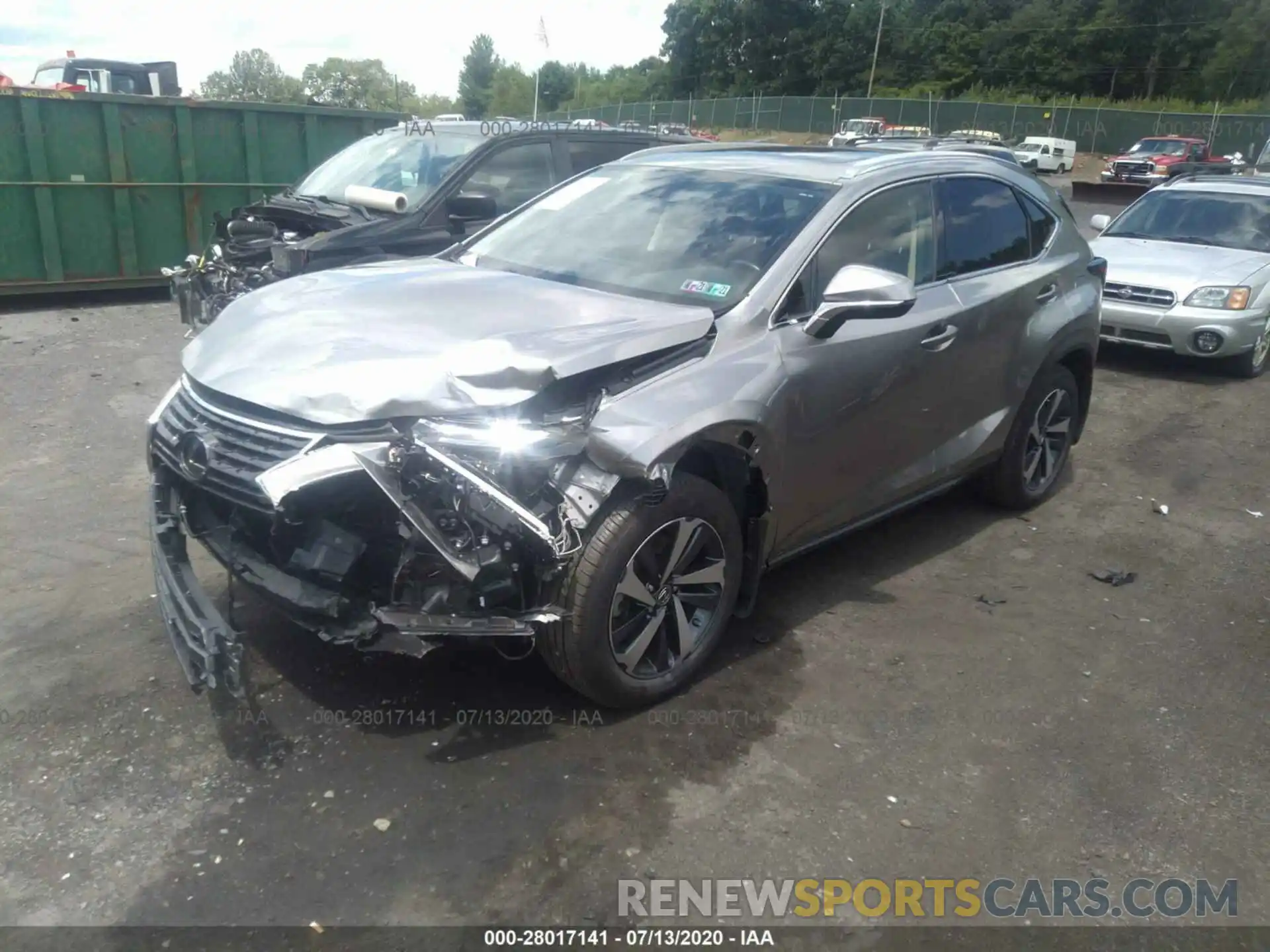 2 Фотография поврежденного автомобиля JTJGARDZ3L2221641 LEXUS NX 2020