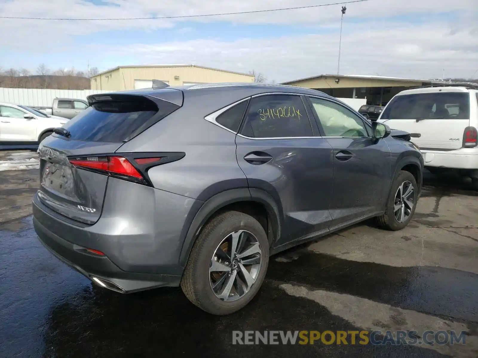 4 Фотография поврежденного автомобиля JTJGARDZ3L2222935 LEXUS NX 2020