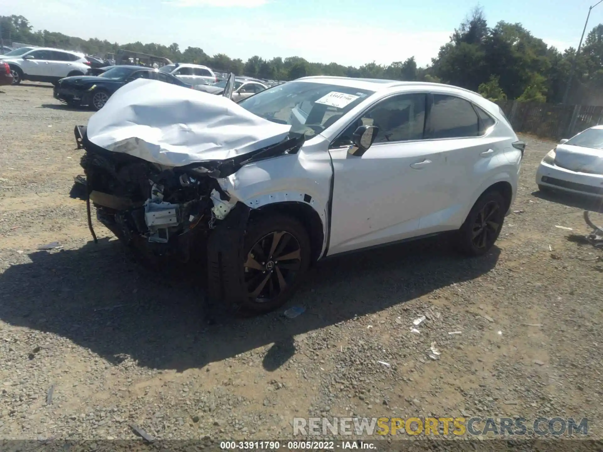 2 Photograph of a damaged car JTJGARDZ3L2229755 LEXUS NX 2020