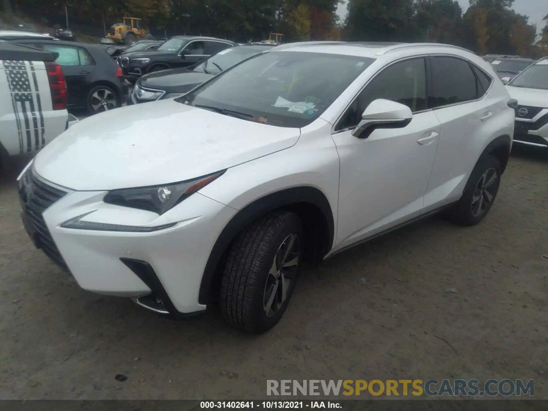 2 Фотография поврежденного автомобиля JTJGARDZ3L5002595 LEXUS NX 2020