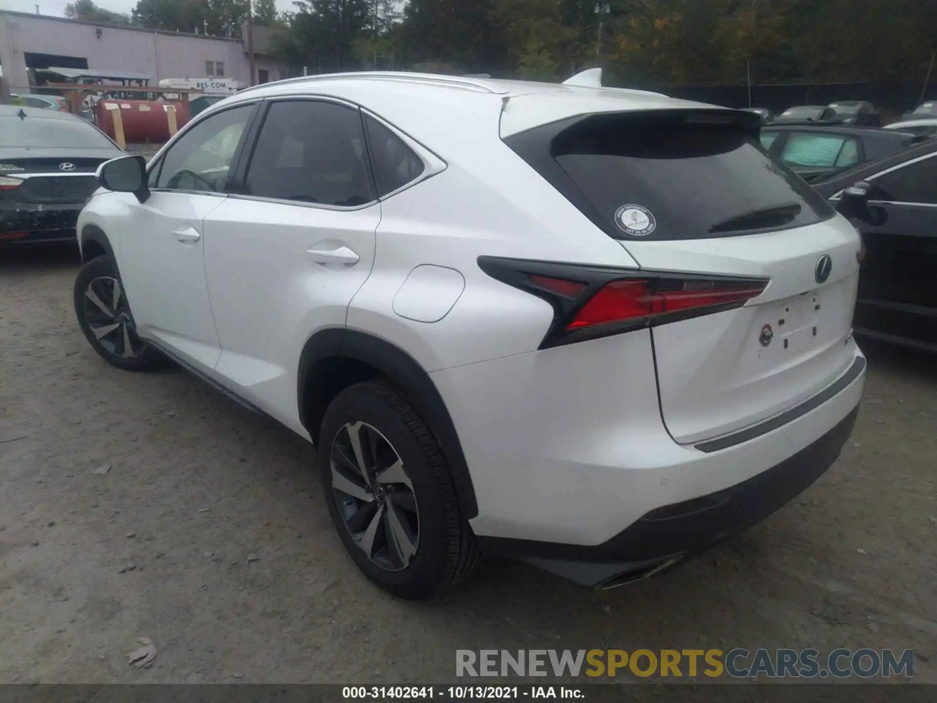 3 Фотография поврежденного автомобиля JTJGARDZ3L5002595 LEXUS NX 2020