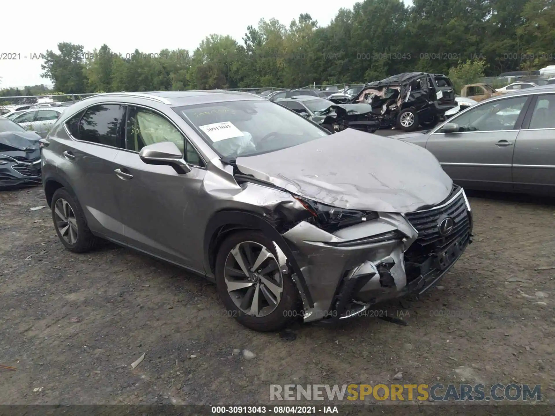 1 Photograph of a damaged car JTJGARDZ3L5008204 LEXUS NX 2020