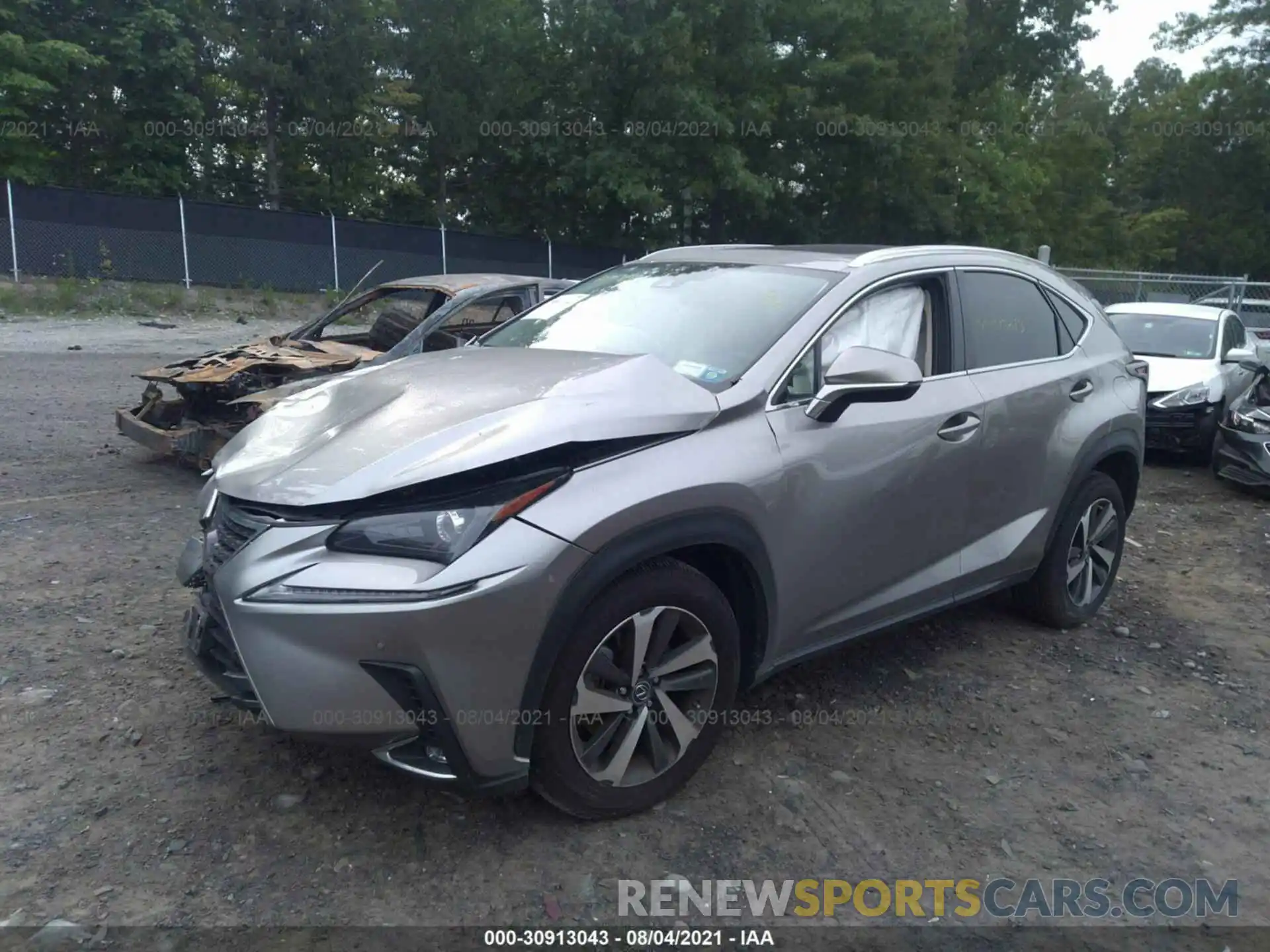 2 Фотография поврежденного автомобиля JTJGARDZ3L5008204 LEXUS NX 2020