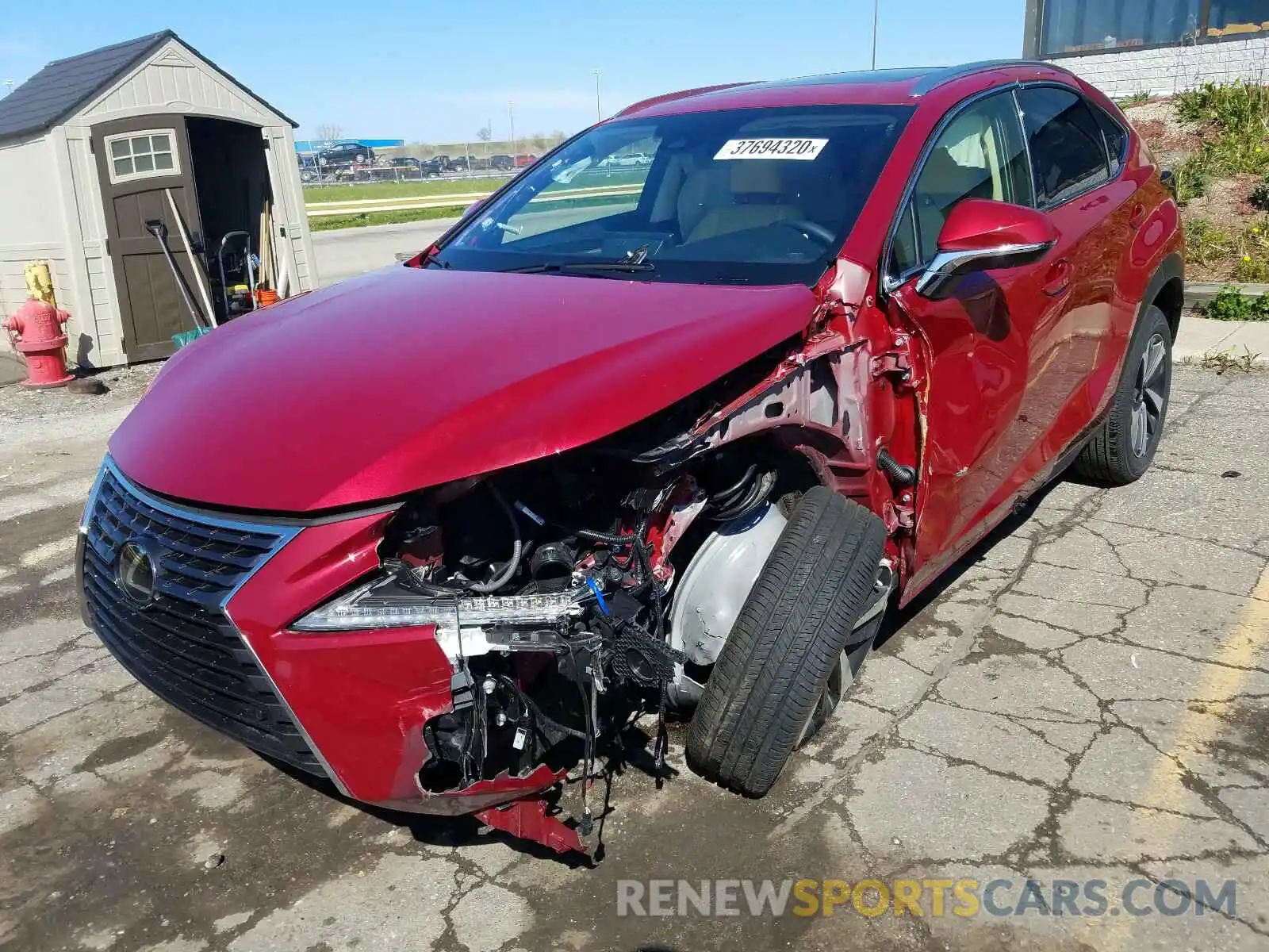 2 Photograph of a damaged car JTJGARDZ3L5010745 LEXUS NX 2020