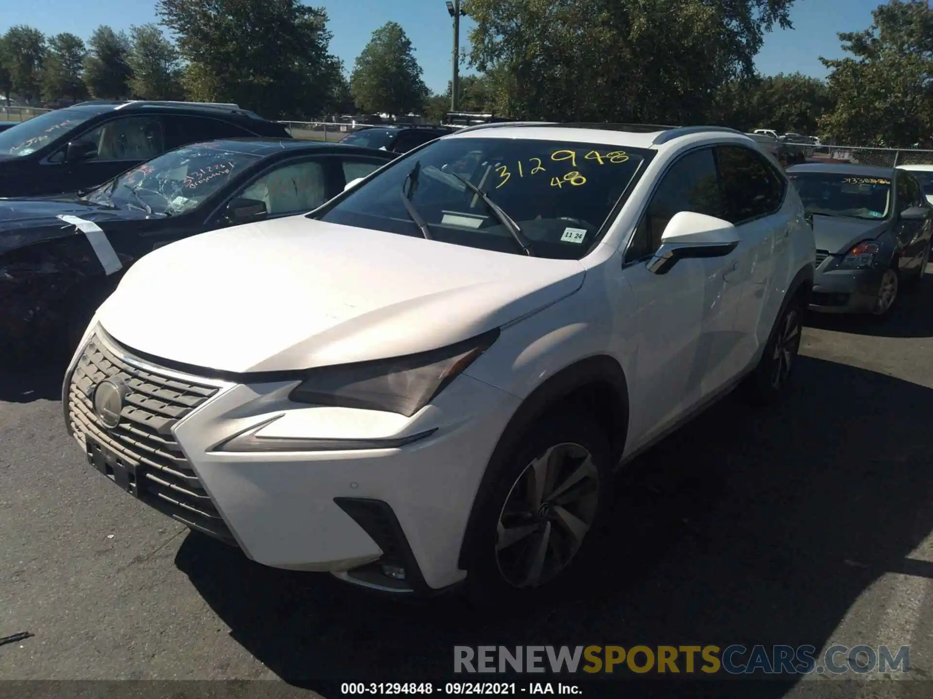 2 Photograph of a damaged car JTJGARDZ4L5005814 LEXUS NX 2020