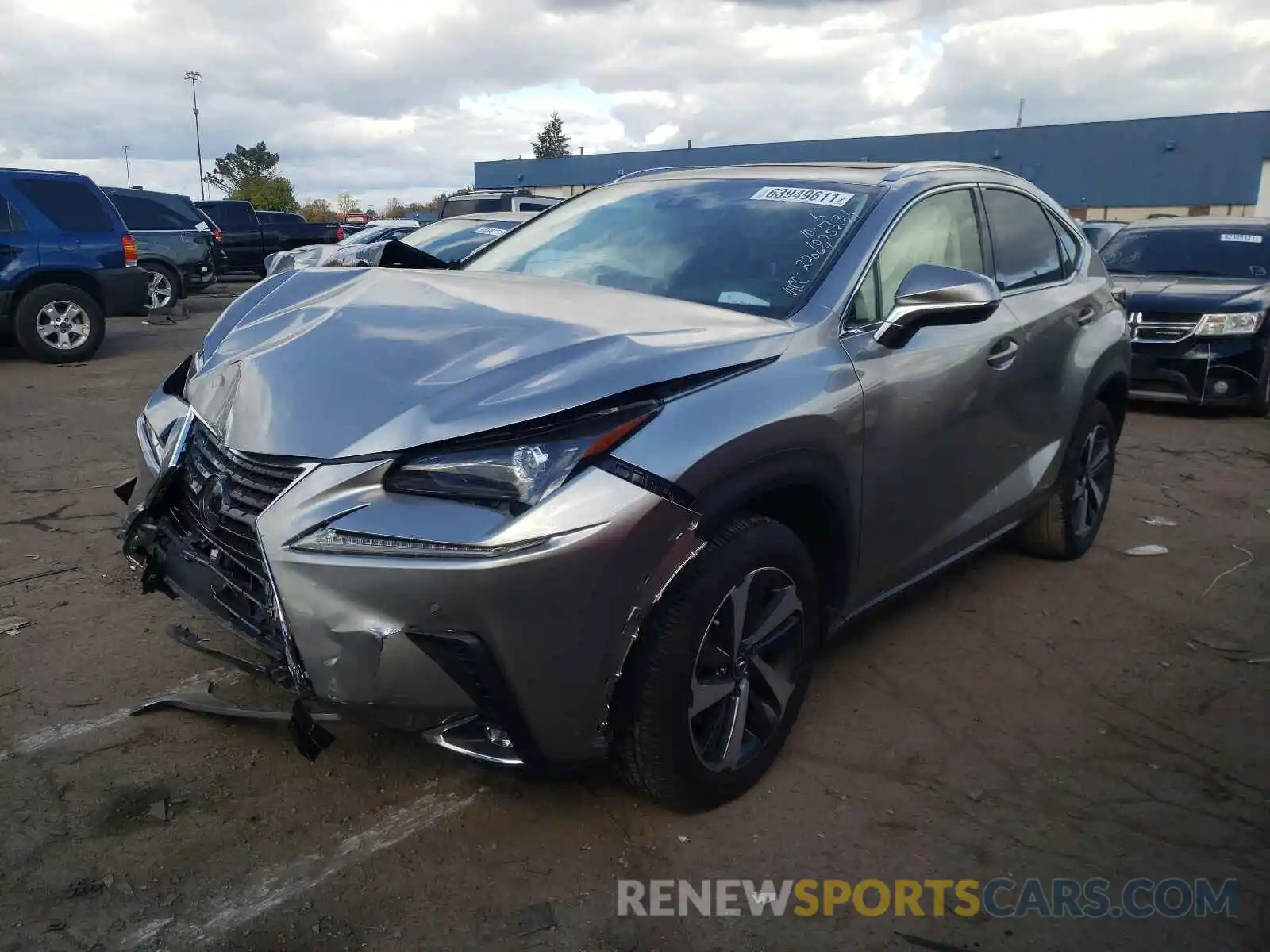 2 Фотография поврежденного автомобиля JTJGARDZ5L2220264 LEXUS NX 2020