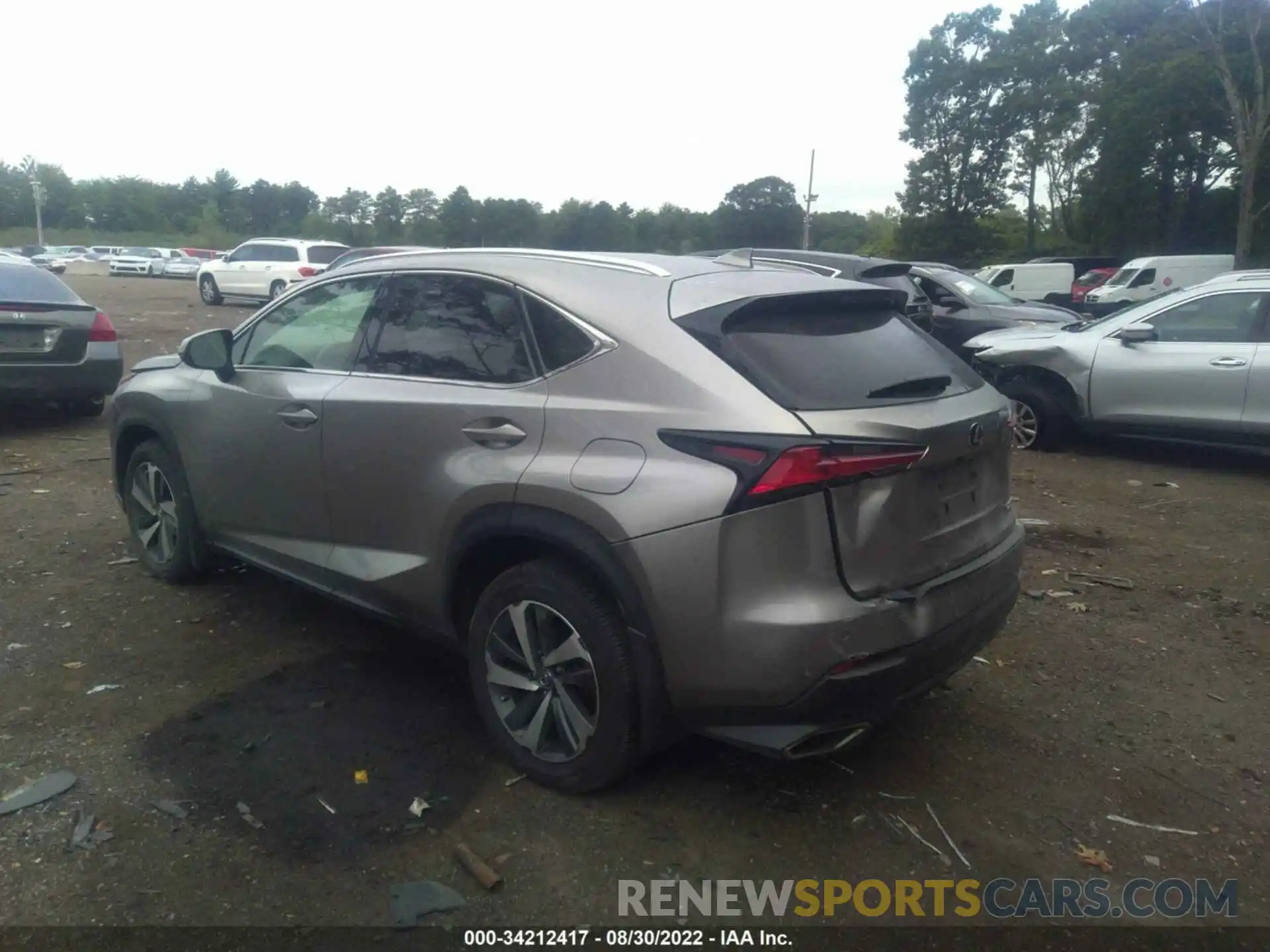 3 Фотография поврежденного автомобиля JTJGARDZ5L2221804 LEXUS NX 2020