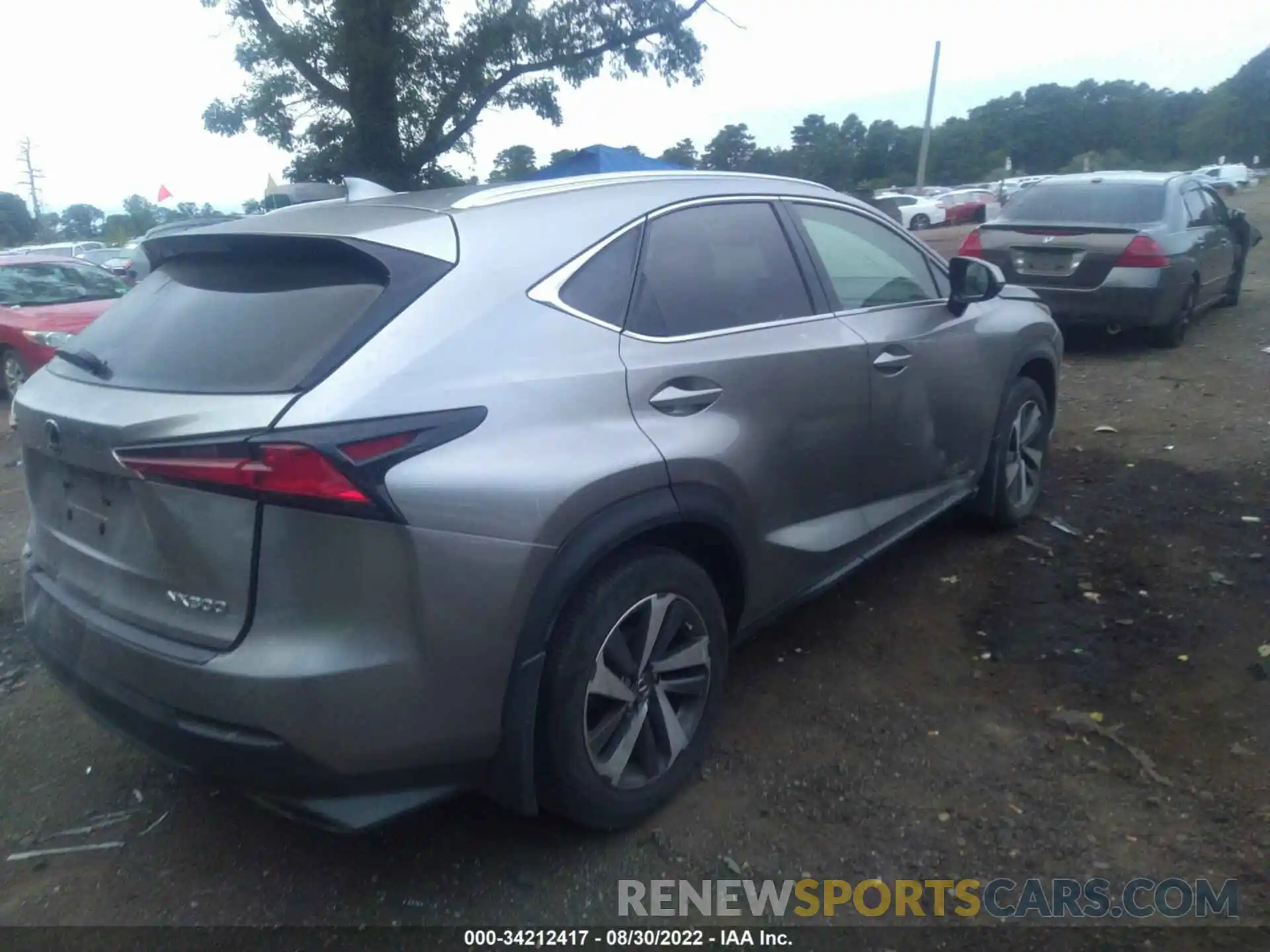 4 Фотография поврежденного автомобиля JTJGARDZ5L2221804 LEXUS NX 2020