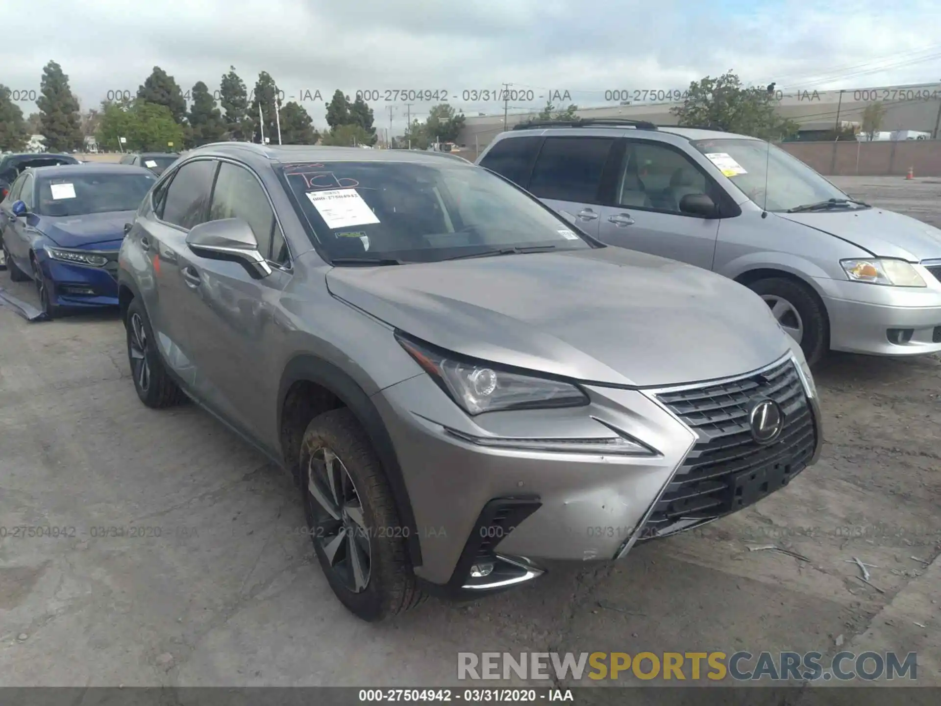 1 Photograph of a damaged car JTJGARDZ6L2225697 LEXUS NX 2020