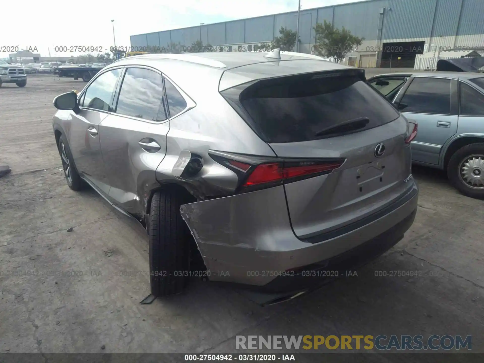 3 Фотография поврежденного автомобиля JTJGARDZ6L2225697 LEXUS NX 2020