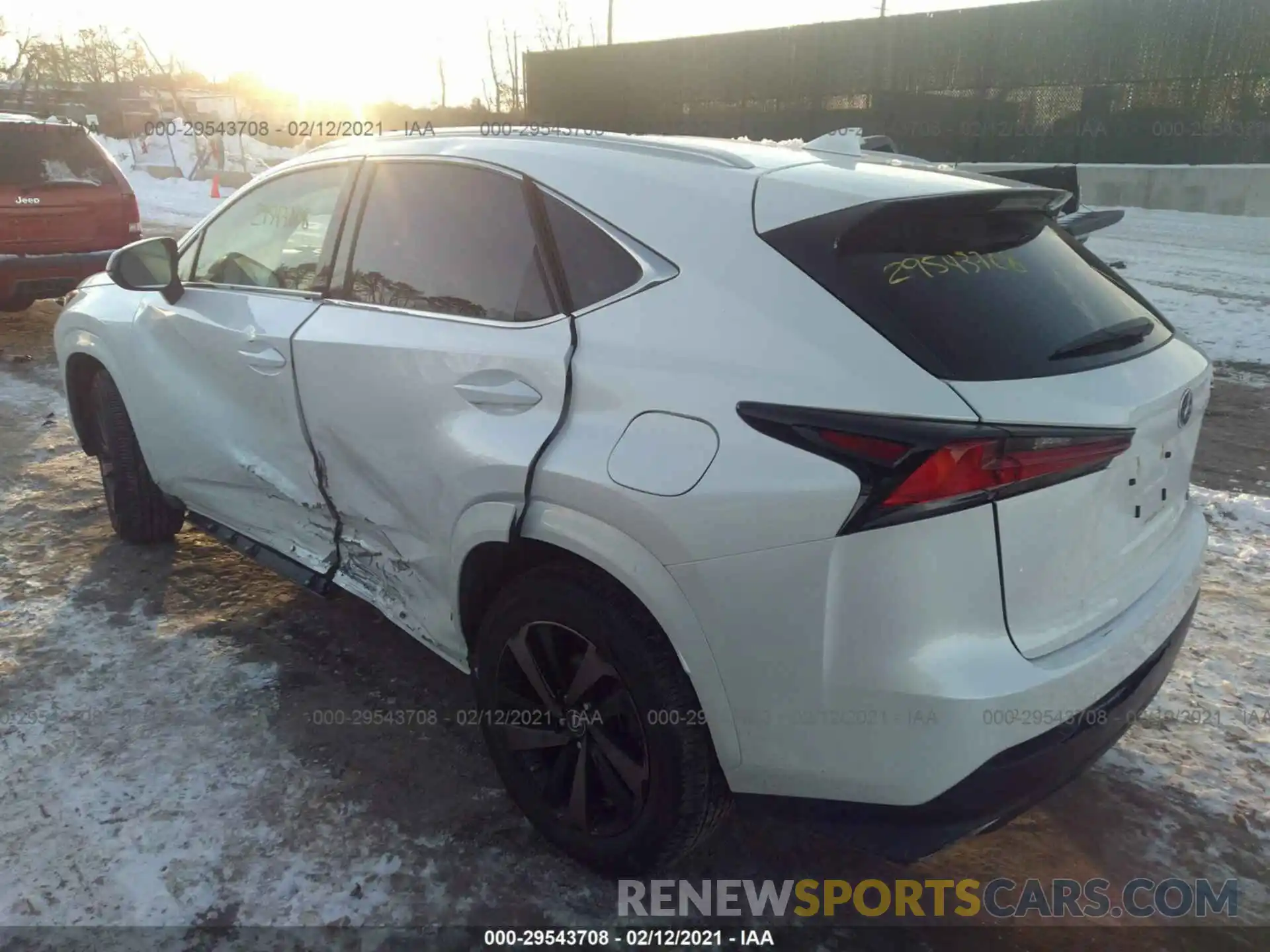 3 Фотография поврежденного автомобиля JTJGARDZ7L2229225 LEXUS NX 2020