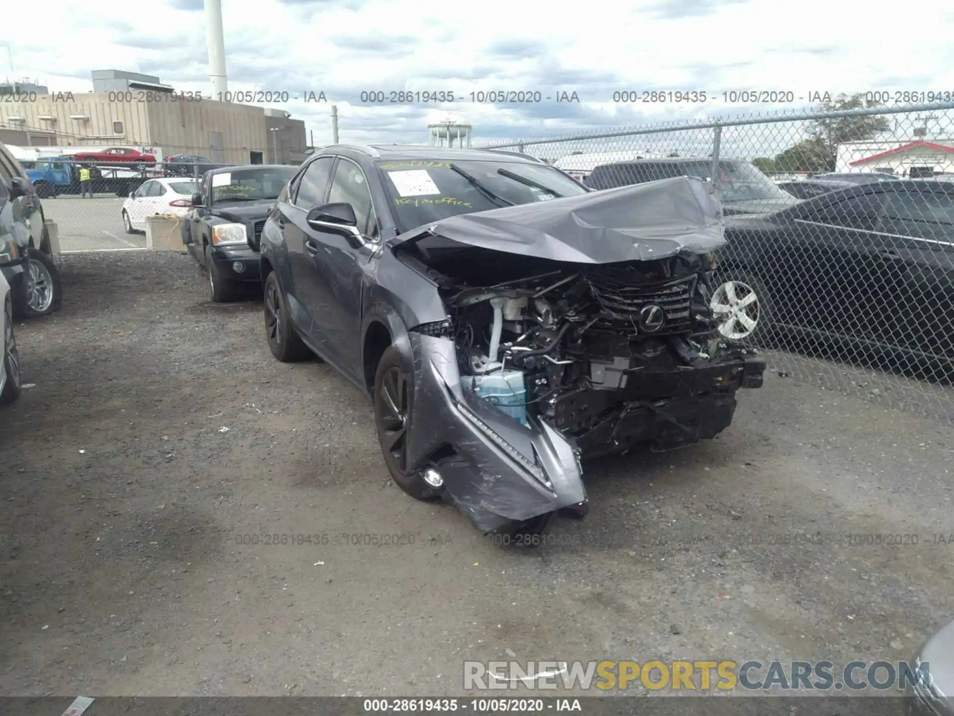 1 Photograph of a damaged car JTJGARDZ8L2227824 LEXUS NX 2020