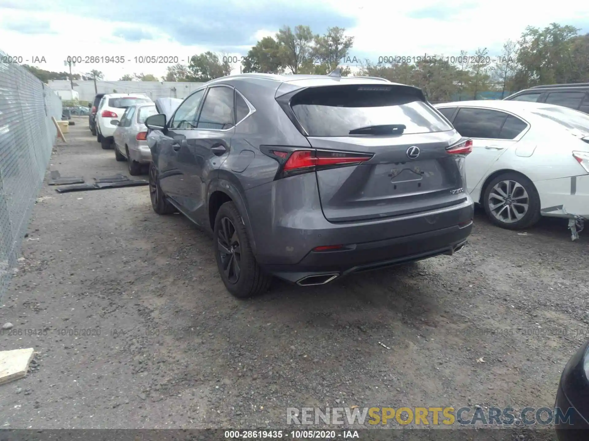 3 Фотография поврежденного автомобиля JTJGARDZ8L2227824 LEXUS NX 2020