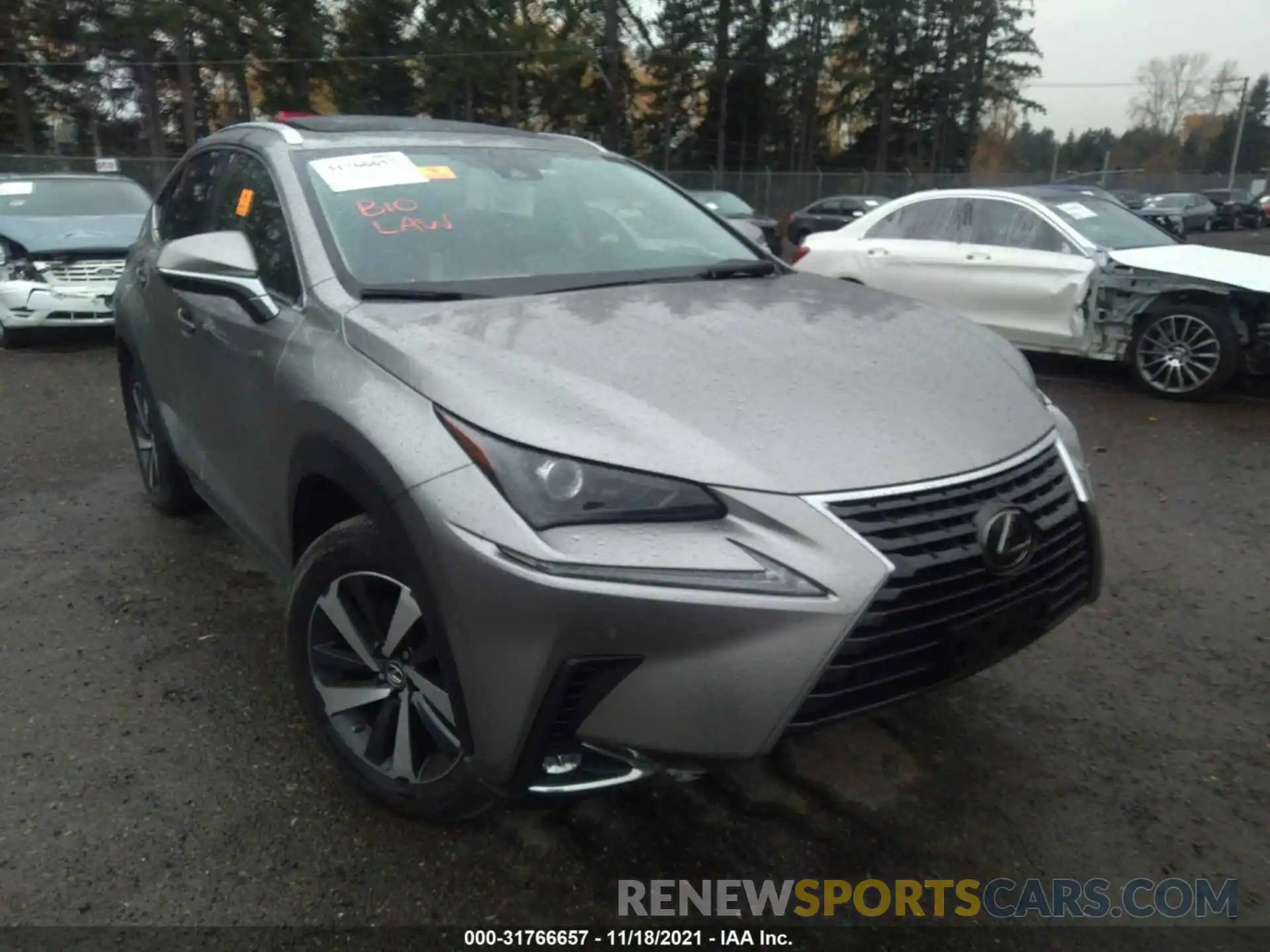 1 Photograph of a damaged car JTJGARDZ8L5001412 LEXUS NX 2020