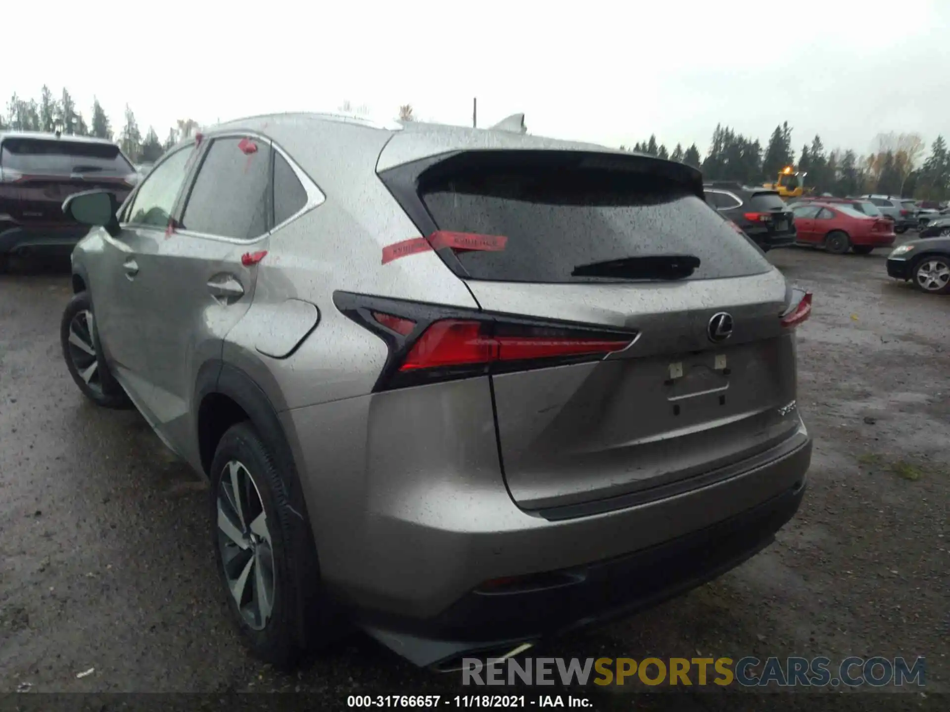 3 Фотография поврежденного автомобиля JTJGARDZ8L5001412 LEXUS NX 2020