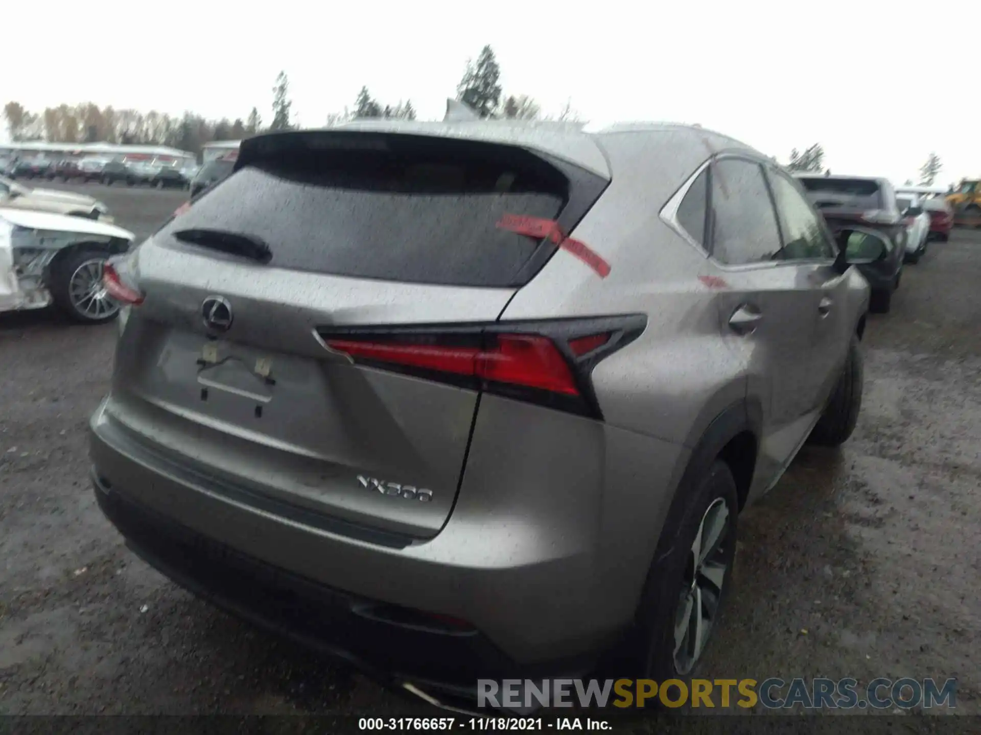 4 Photograph of a damaged car JTJGARDZ8L5001412 LEXUS NX 2020