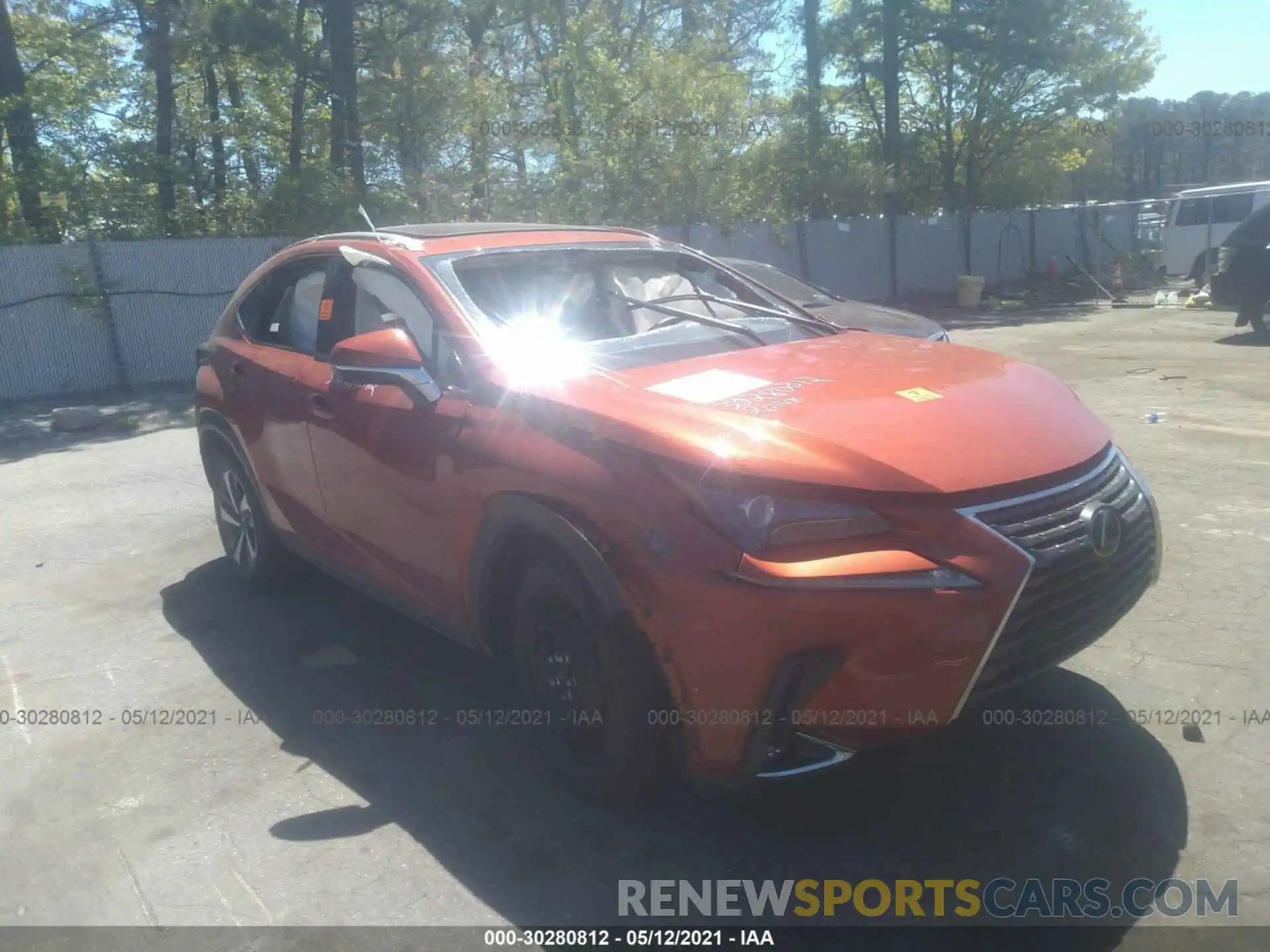 1 Photograph of a damaged car JTJGARDZ9L2234118 LEXUS NX 2020