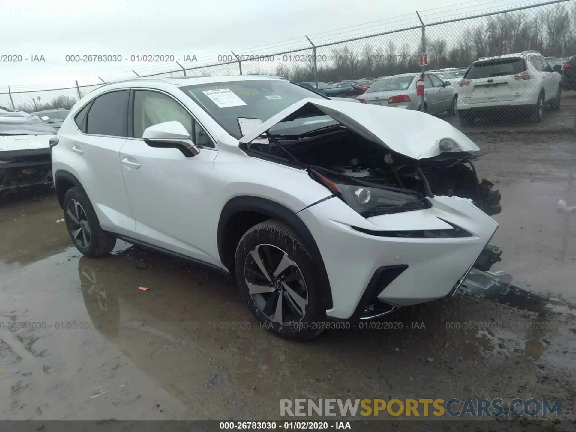 1 Photograph of a damaged car JTJGARDZ9L5004710 LEXUS NX 2020