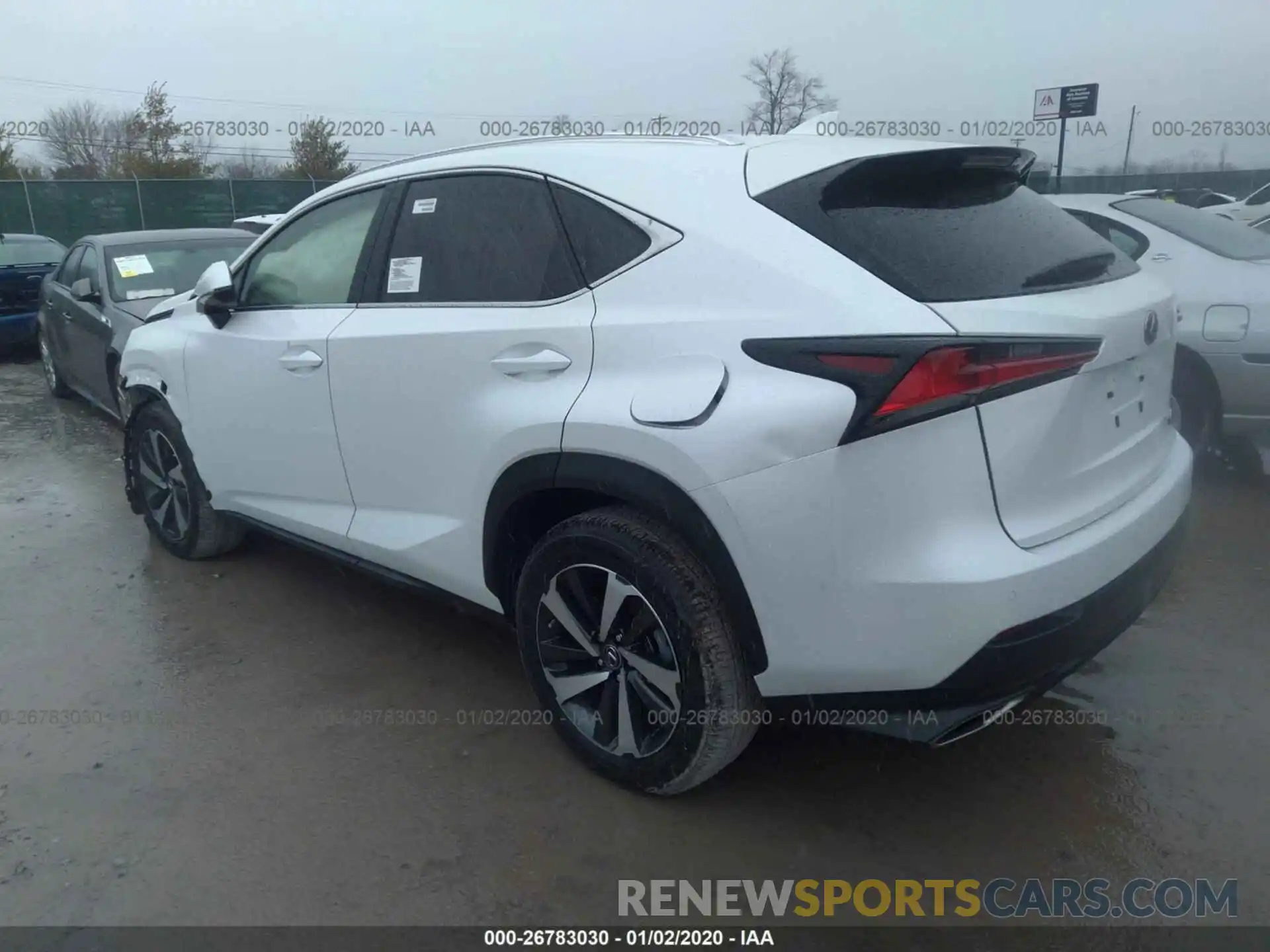 3 Фотография поврежденного автомобиля JTJGARDZ9L5004710 LEXUS NX 2020