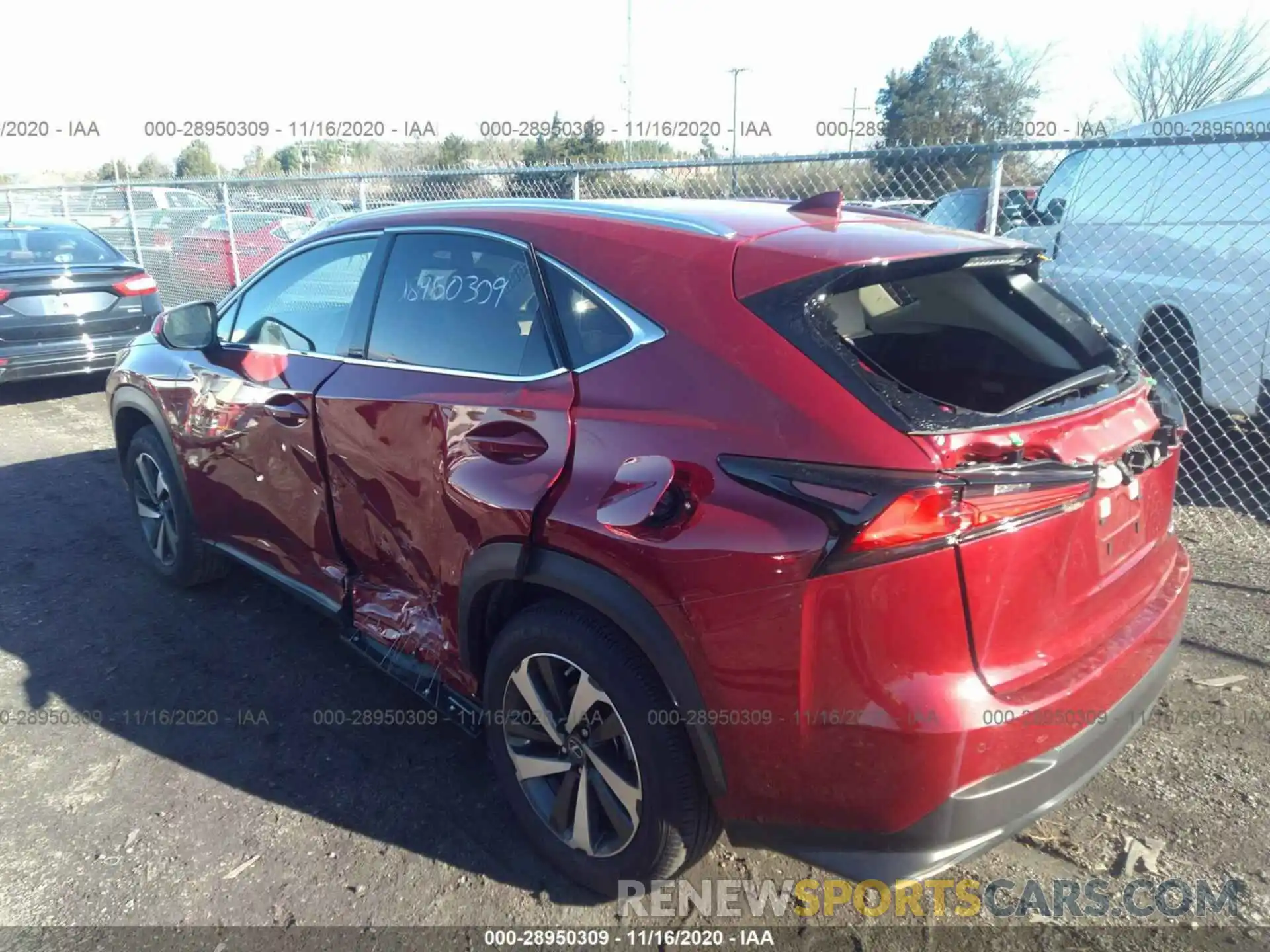 3 Photograph of a damaged car JTJGARDZ9L5008076 LEXUS NX 2020