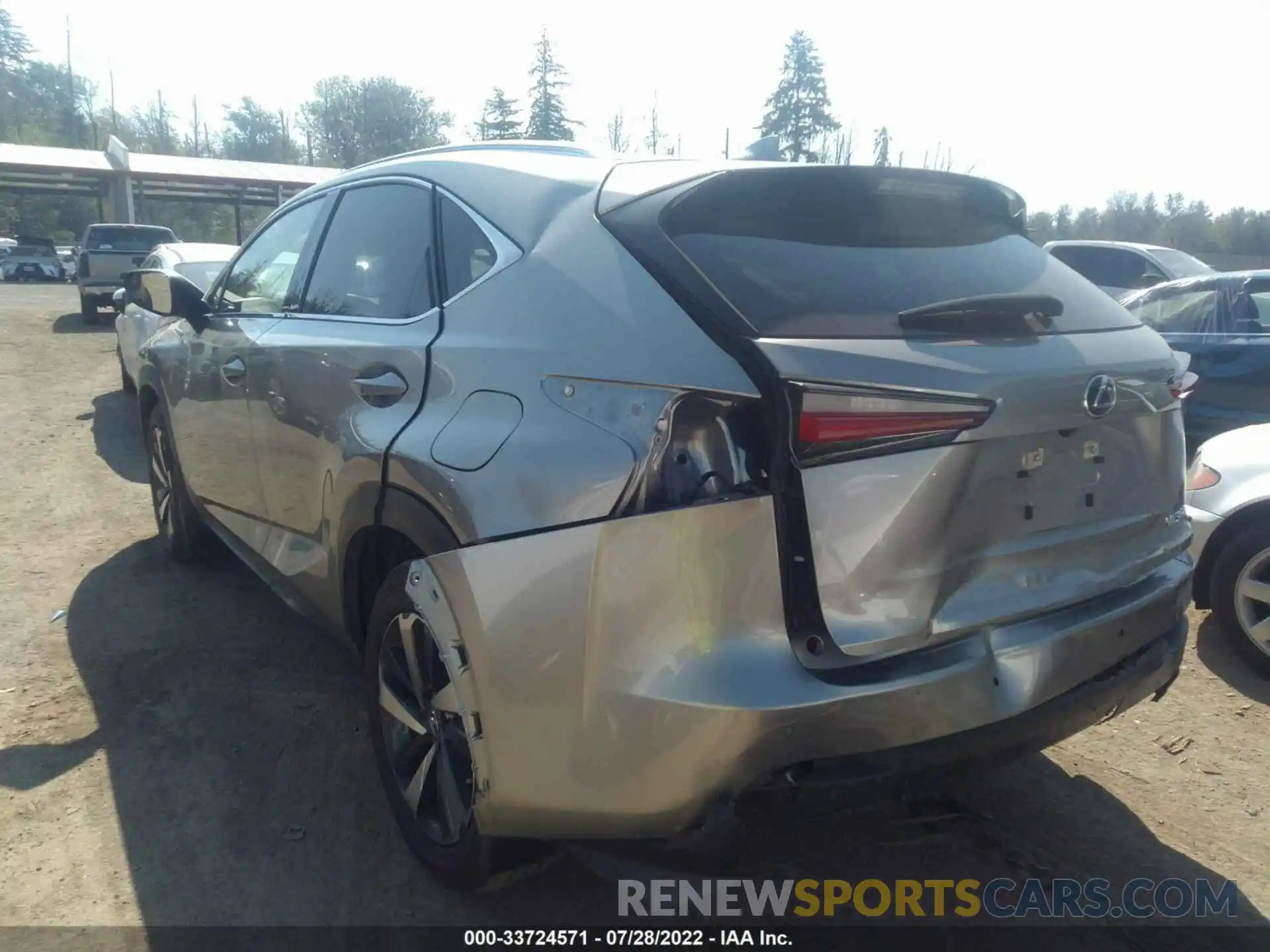 3 Photograph of a damaged car JTJGARDZ9L5016405 LEXUS NX 2020