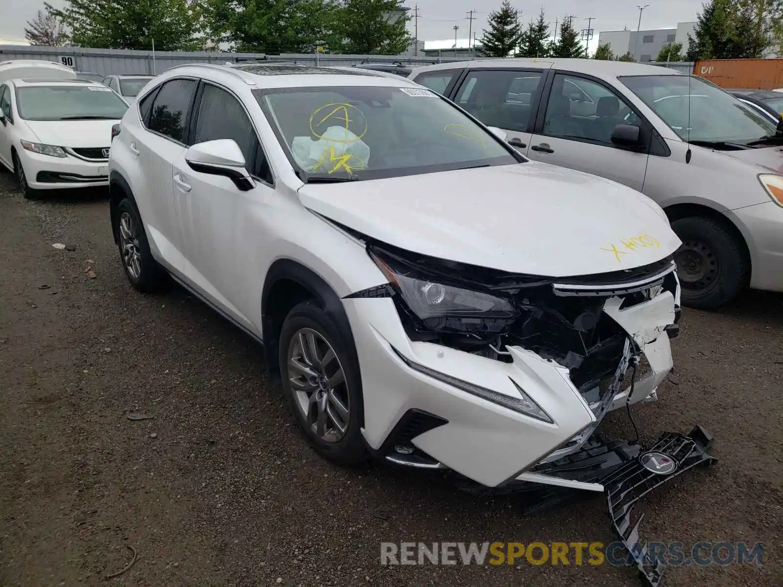 1 Photograph of a damaged car JTJGARDZ9L5016615 LEXUS NX 2020