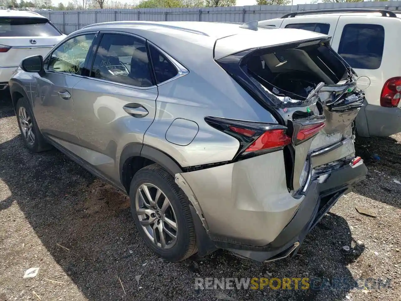 3 Фотография поврежденного автомобиля JTJGARDZ9L5017232 LEXUS NX 2020