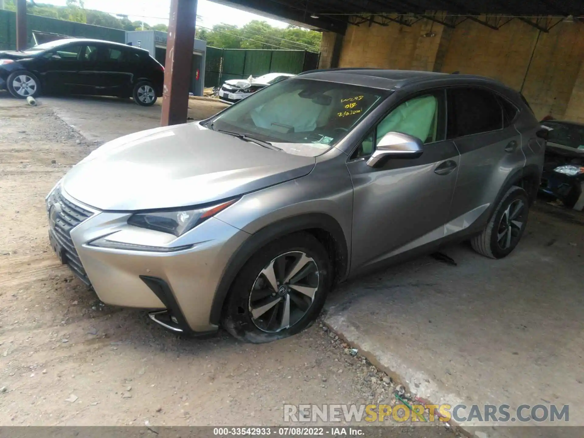 2 Photograph of a damaged car JTJGARDZXL2227288 LEXUS NX 2020