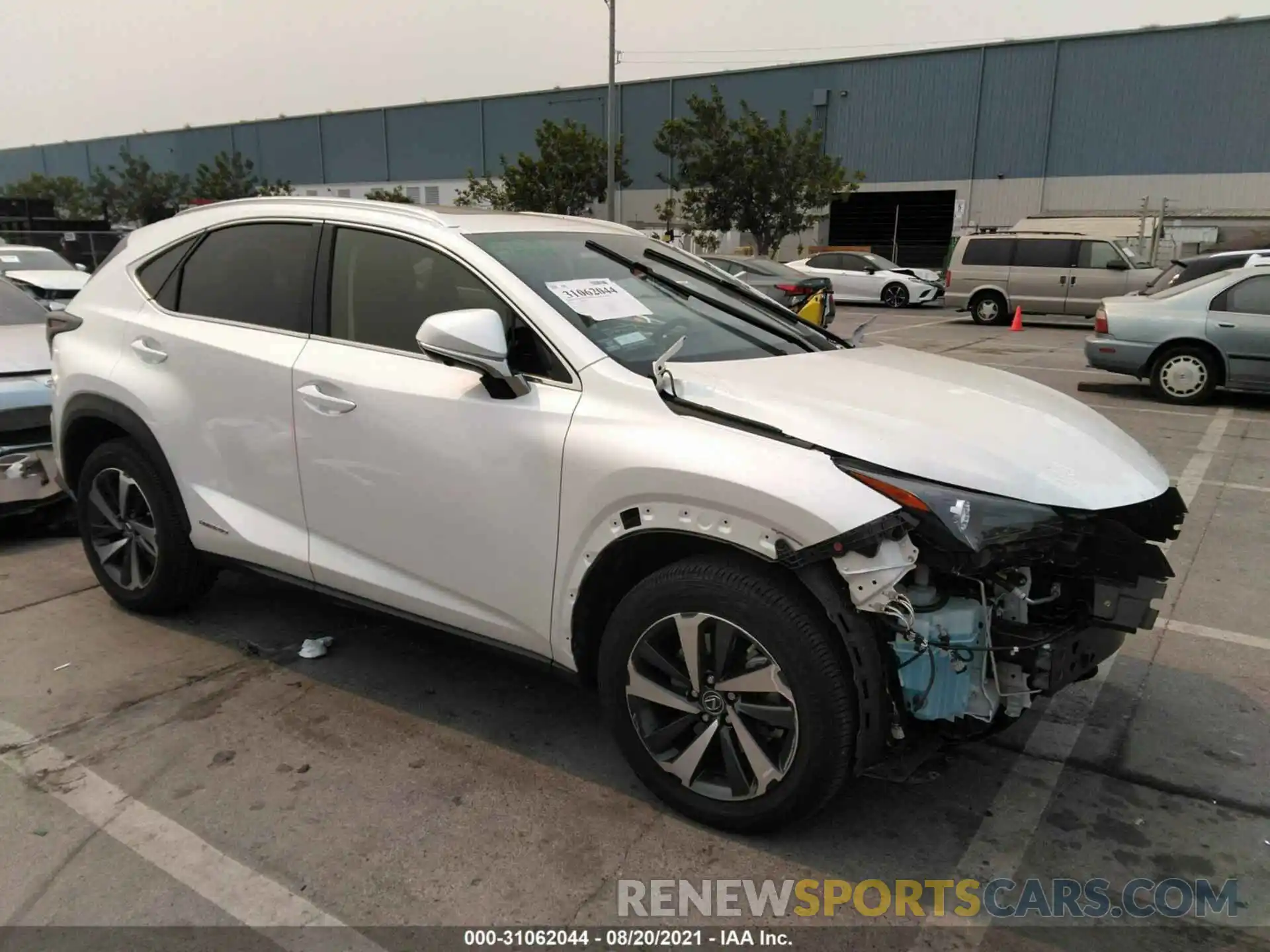 1 Photograph of a damaged car JTJGJRDZ0L5007947 LEXUS NX 2020