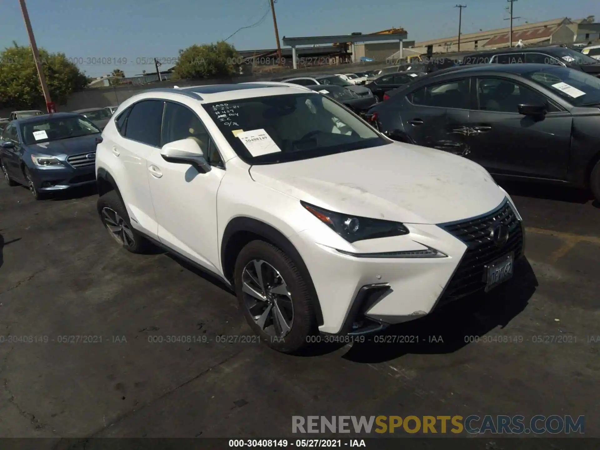 1 Photograph of a damaged car JTJGJRDZ0L5010153 LEXUS NX 2020