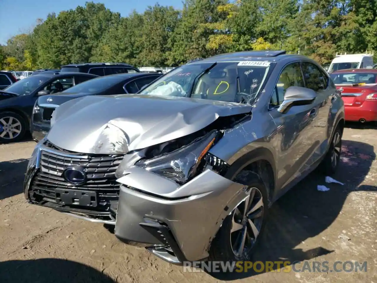 2 Фотография поврежденного автомобиля JTJGJRDZ1L2140296 LEXUS NX 2020