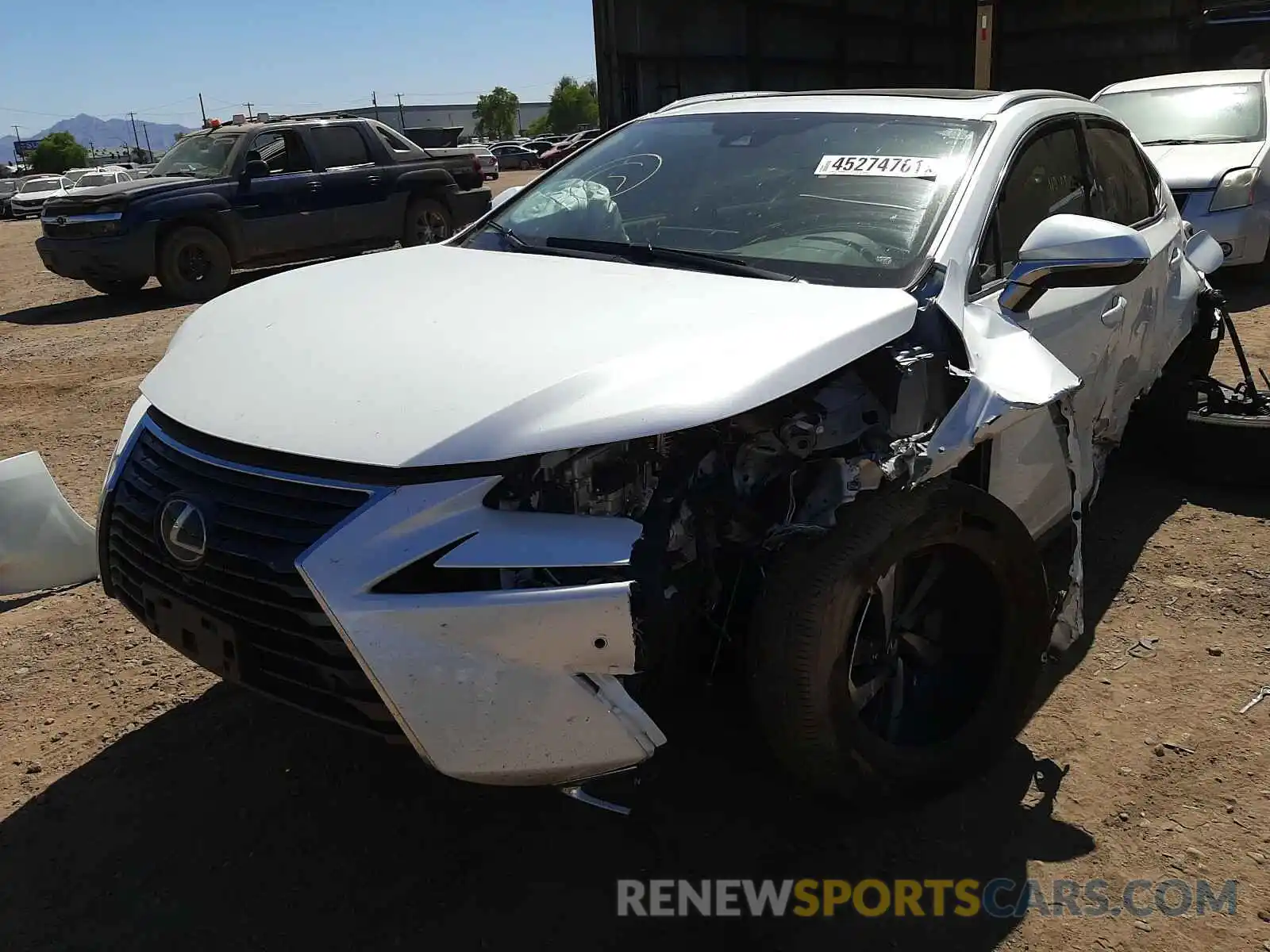 2 Фотография поврежденного автомобиля JTJGJRDZ1L2144073 LEXUS NX 2020