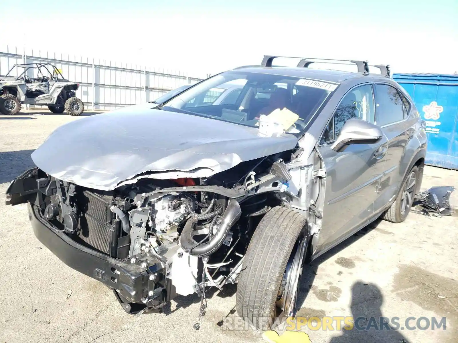 2 Фотография поврежденного автомобиля JTJGJRDZ2L2143983 LEXUS NX 2020