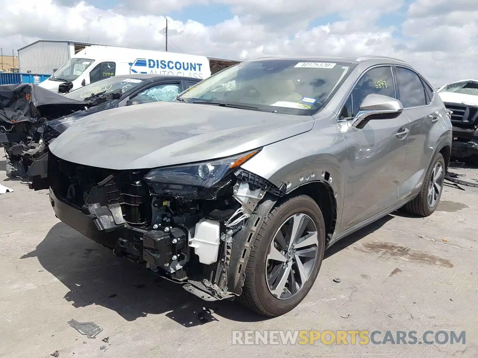 2 Фотография поврежденного автомобиля JTJGJRDZ3L2131437 LEXUS NX 2020